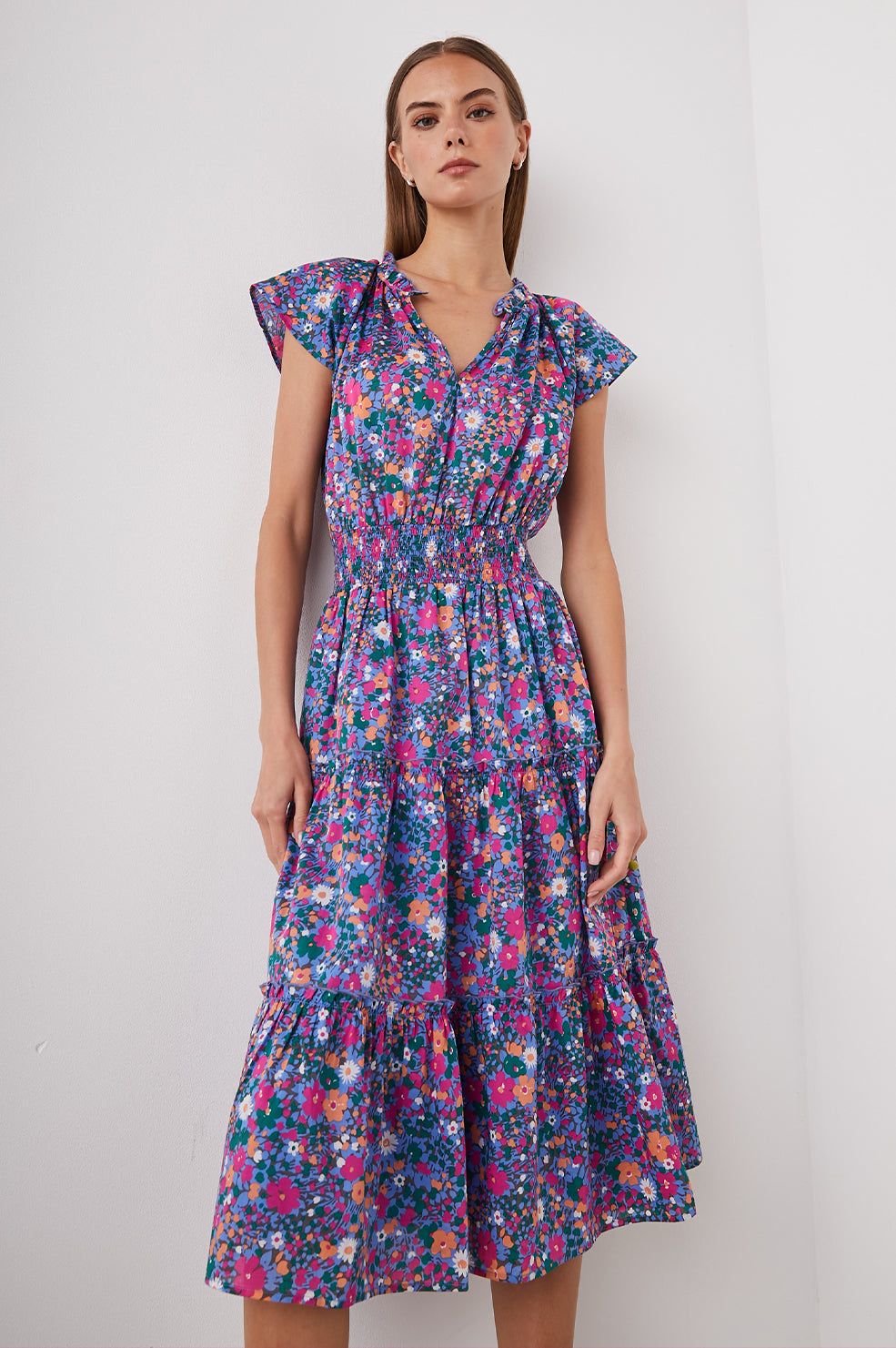 AMELLIA DRESS - LEILANI FLORAL sold by Rails product image thumbnail 4