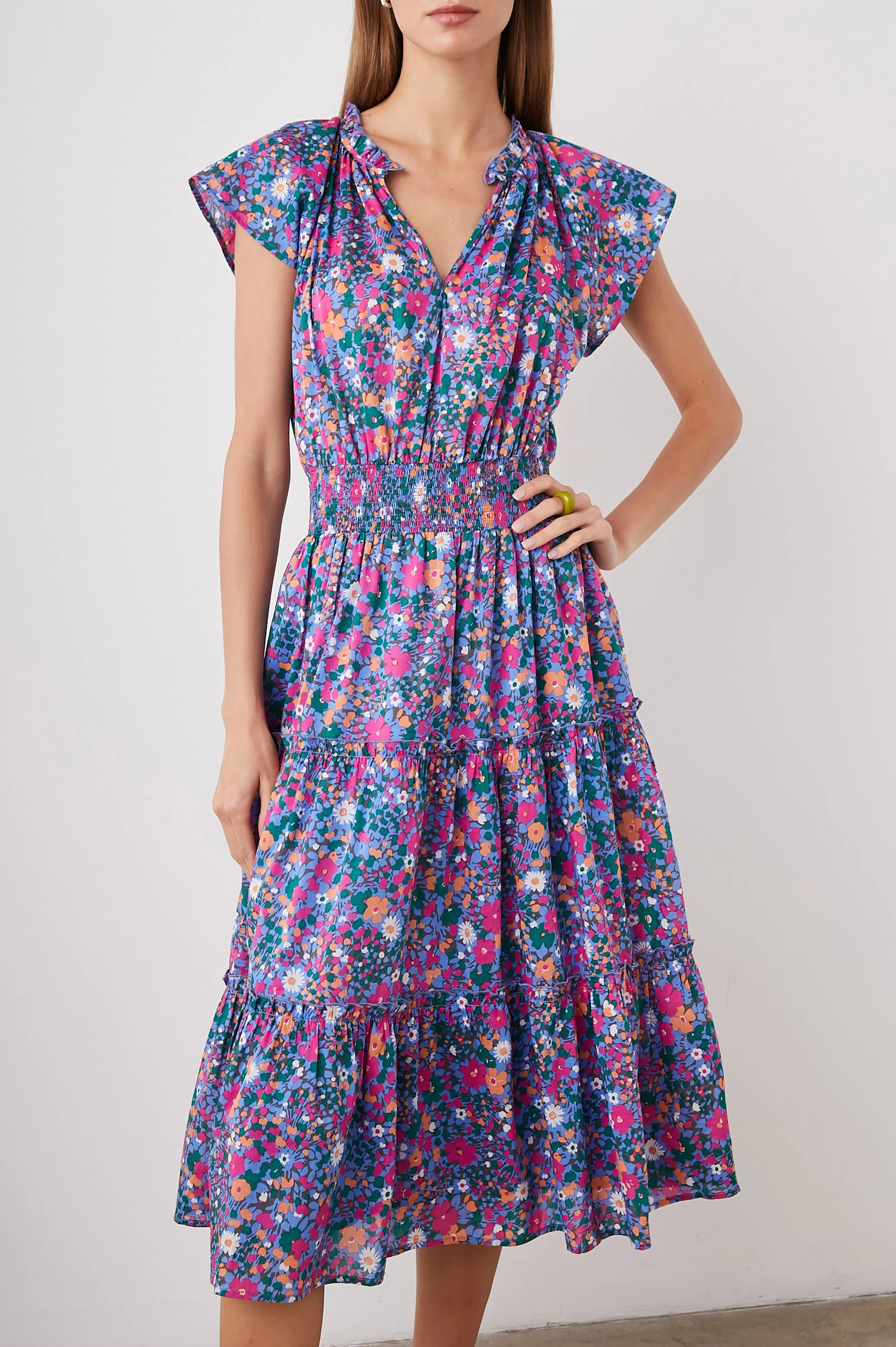 AMELLIA DRESS - LEILANI FLORAL sold by Rails