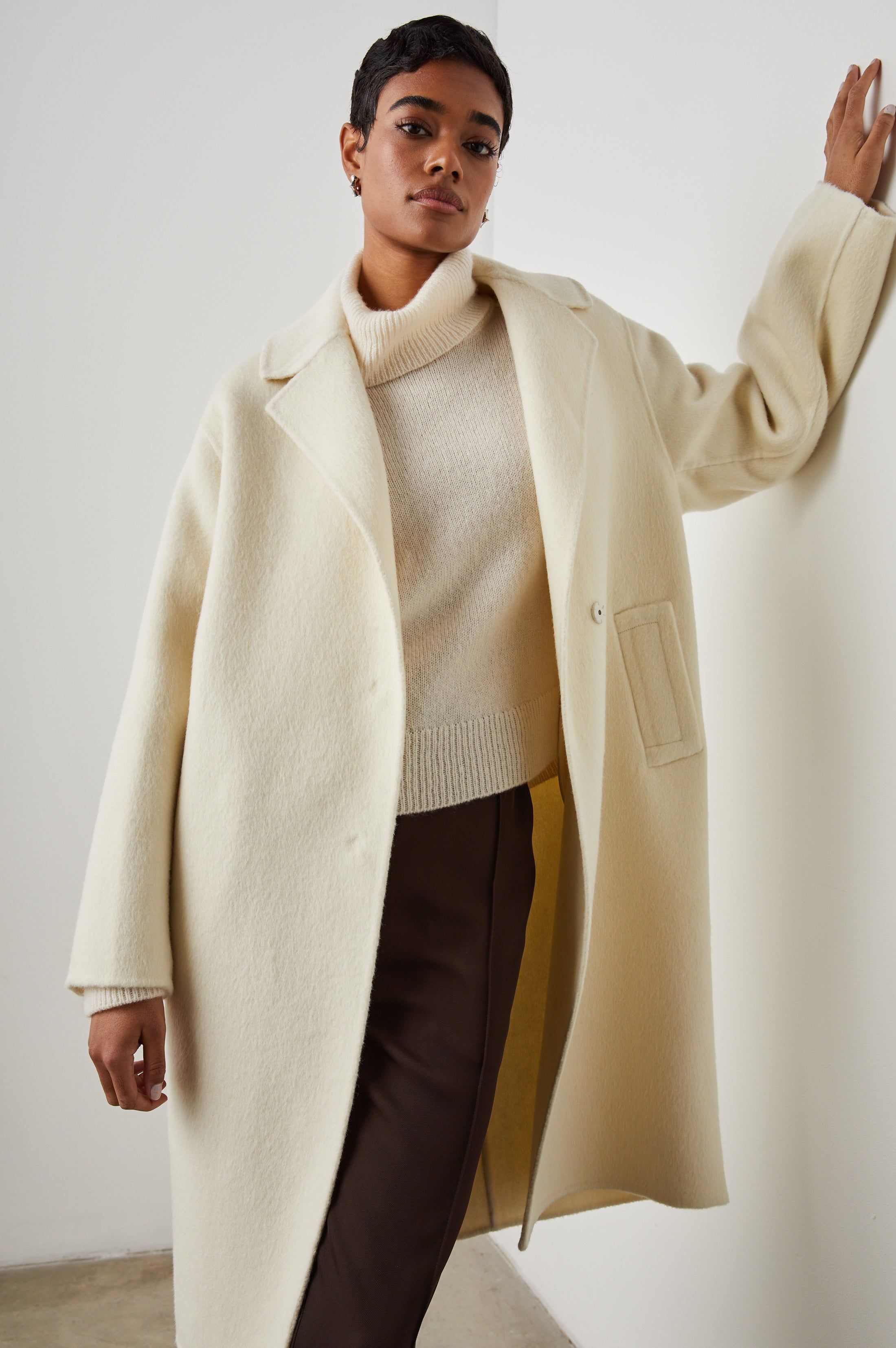 LORE COAT - IVORY sold by Rails