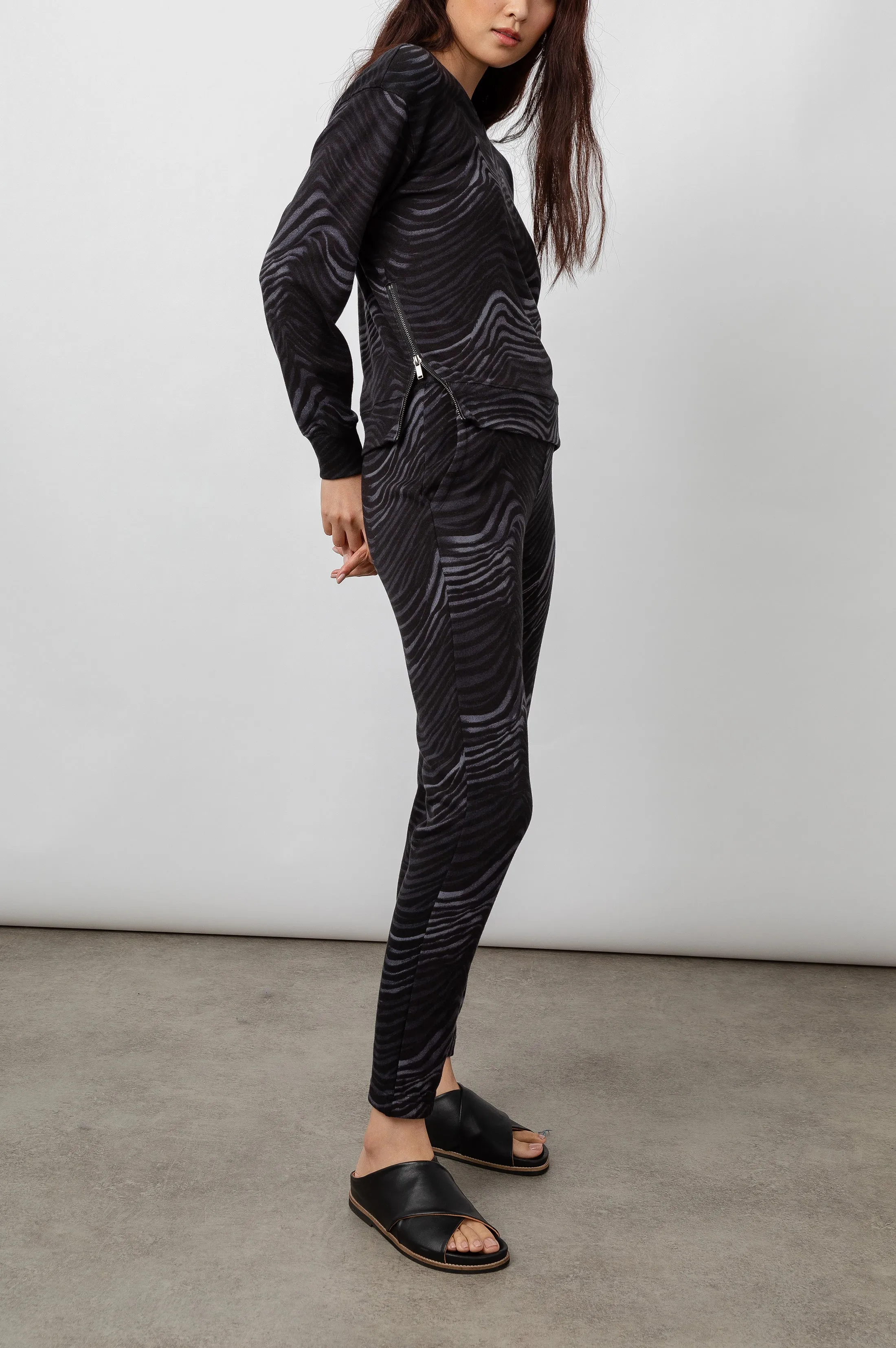 MARLO & KINGSTON SET - CHARCOAL WATERCOLOR STRIPES sold by Rails product image thumbnail 3