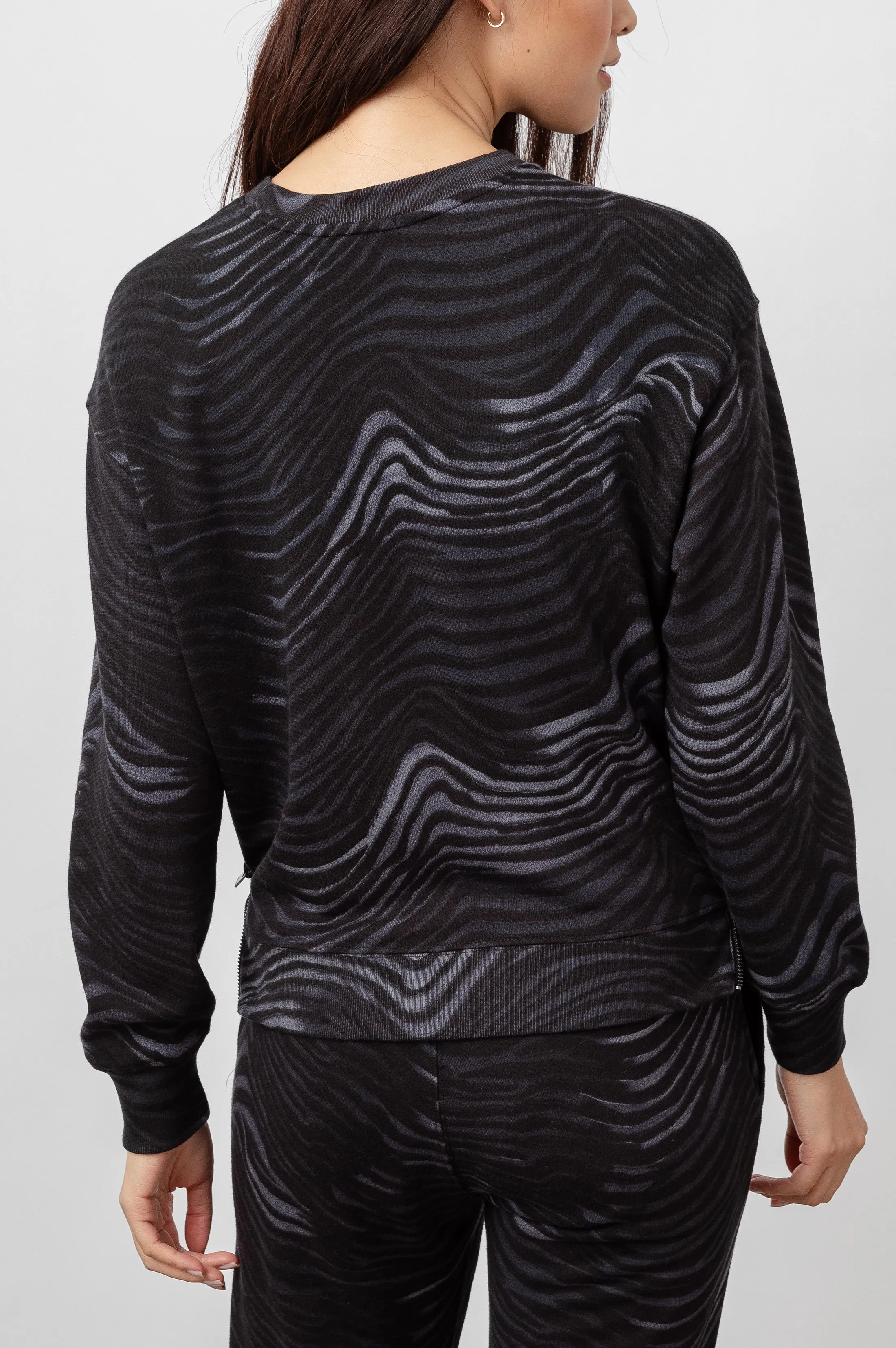 MARLO & KINGSTON SET - CHARCOAL WATERCOLOR STRIPES sold by Rails product image thumbnail 4