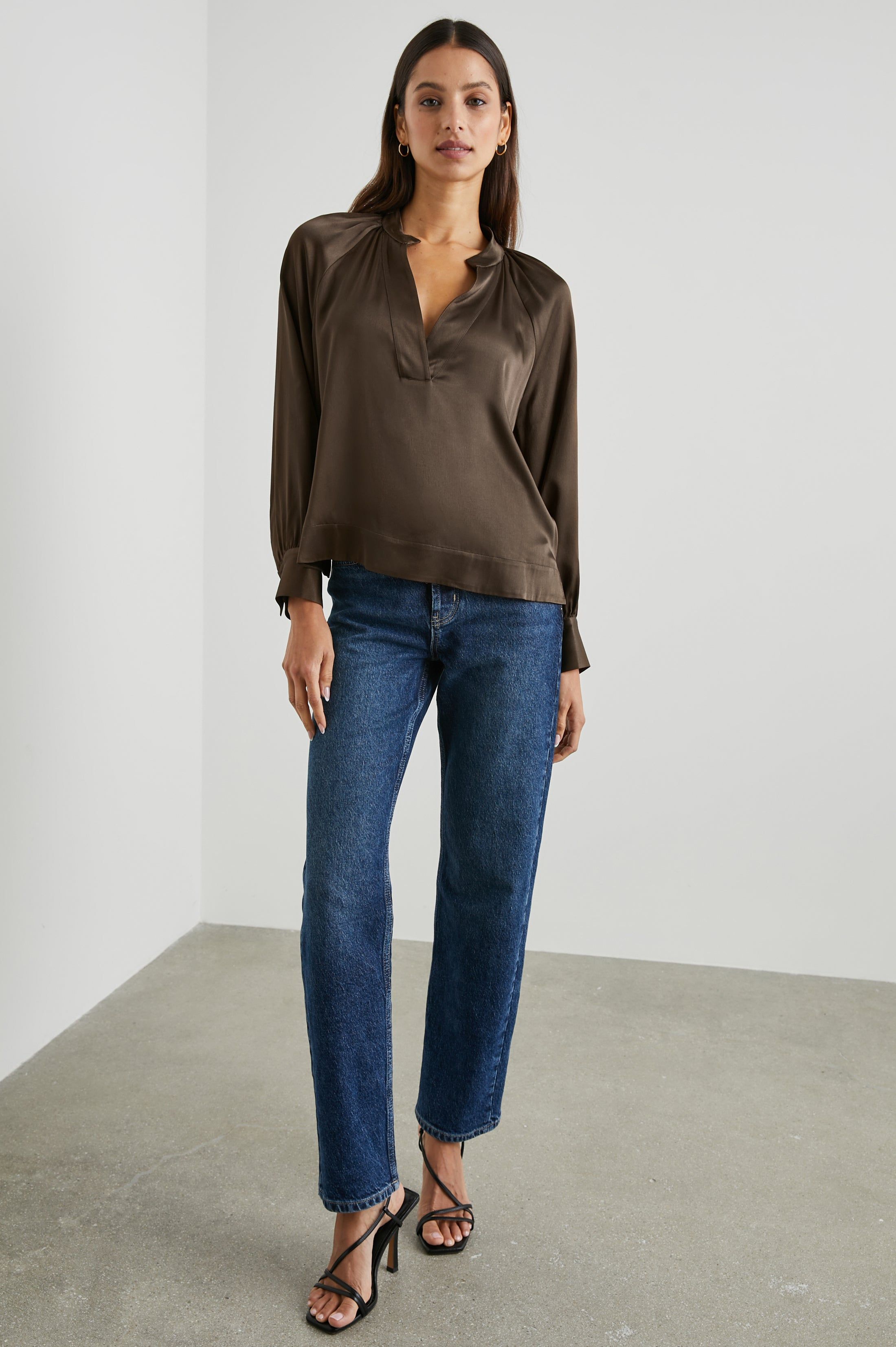 WYNNA TOP - DARK MOSS sold by Rails product image thumbnail 3