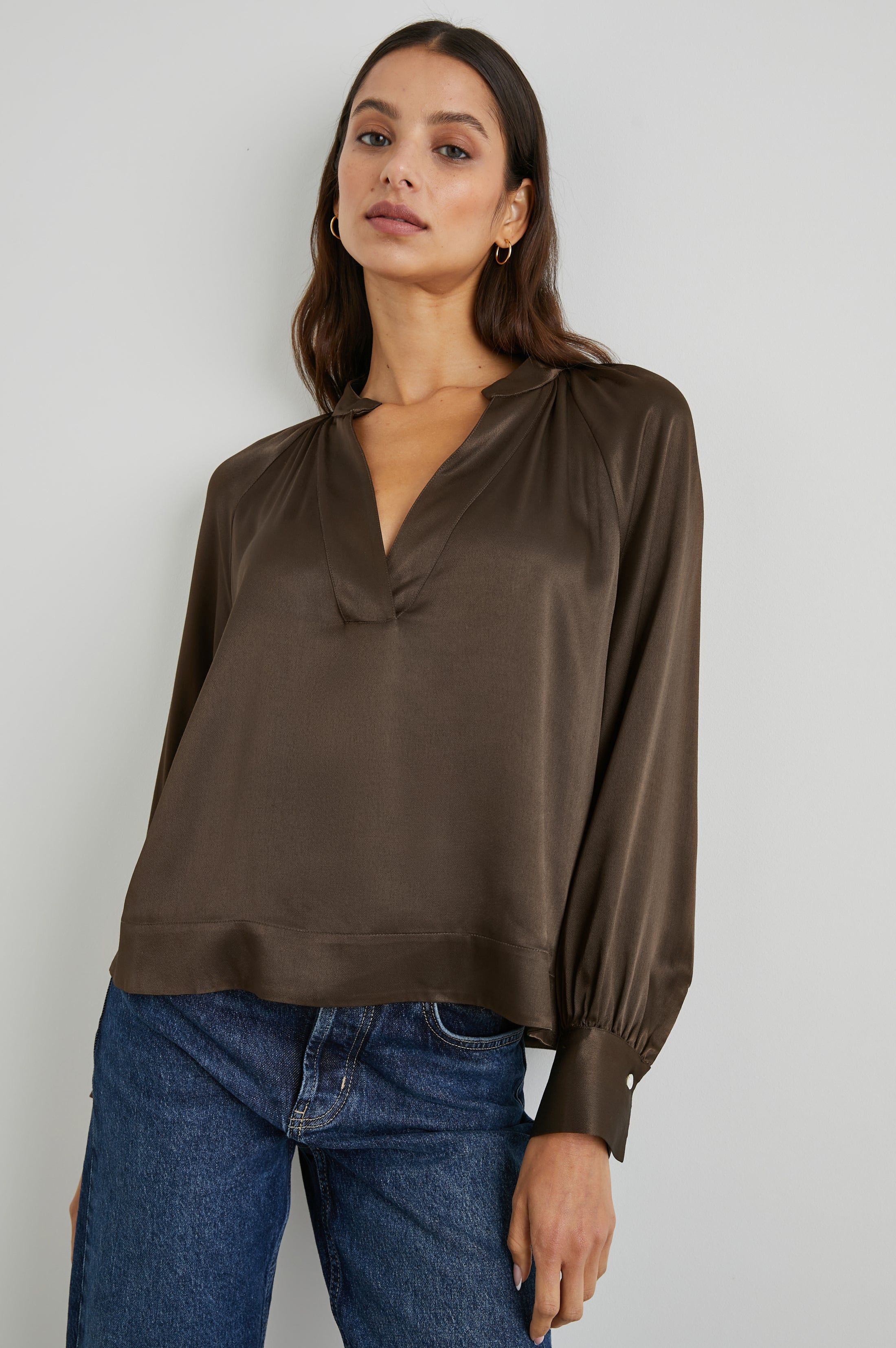 WYNNA TOP - DARK MOSS sold by Rails product image thumbnail 4