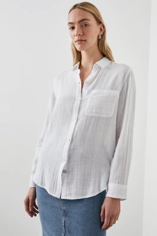 ELLIS SHIRT - WHITE sold by Rails