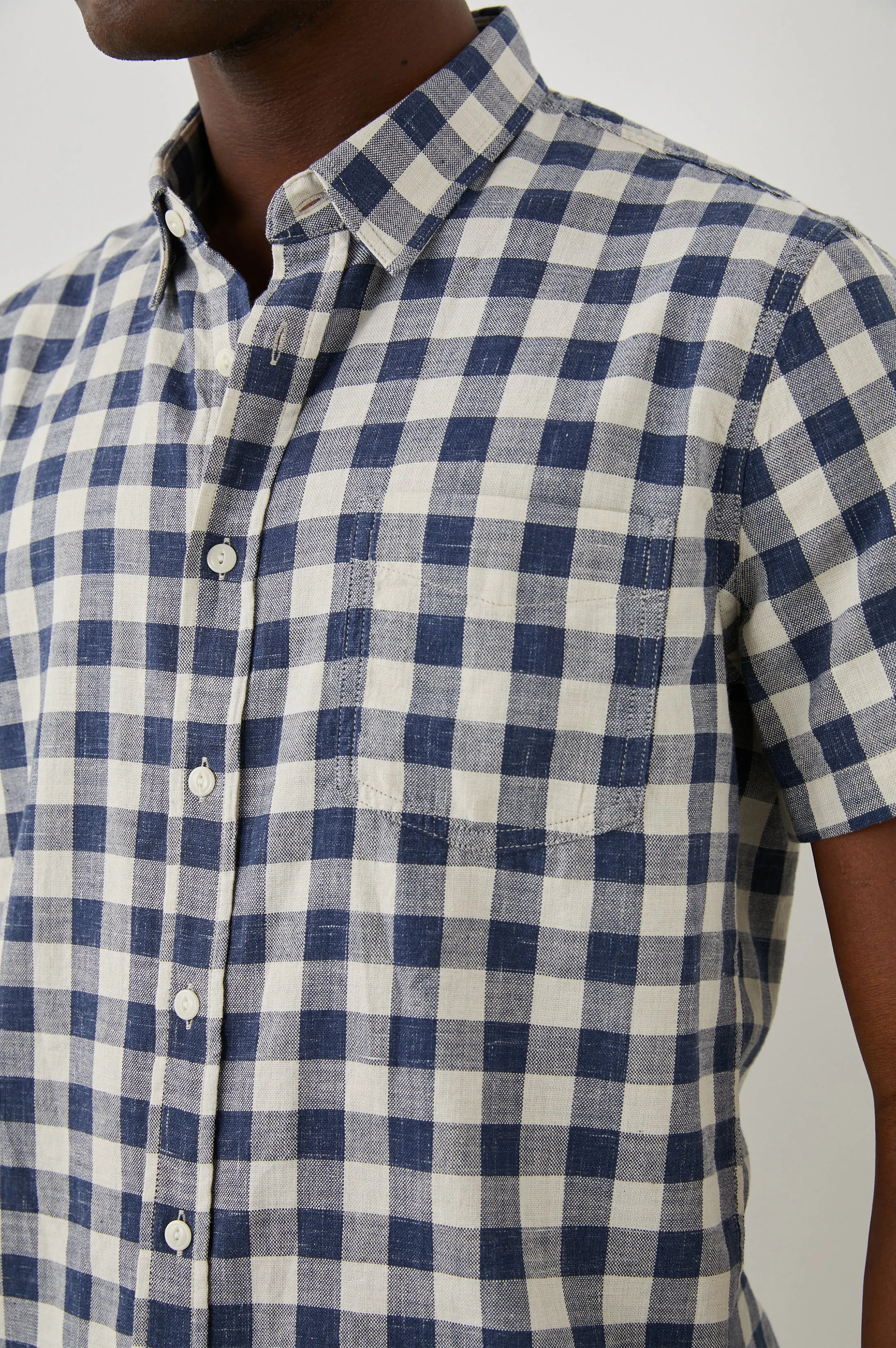 FAIRFAX SHIRT - VIKING BLUE GREY MELANGE sold by Rails product image thumbnail 2