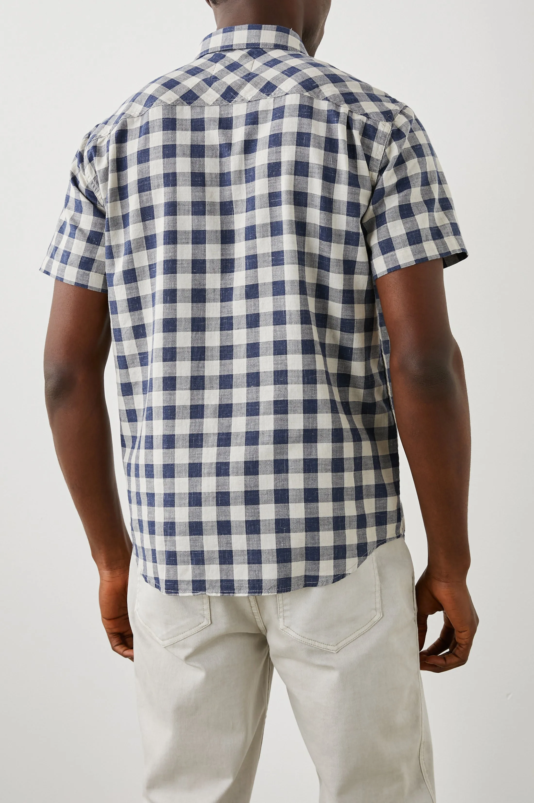FAIRFAX SHIRT - VIKING BLUE GREY MELANGE sold by Rails product image thumbnail 5