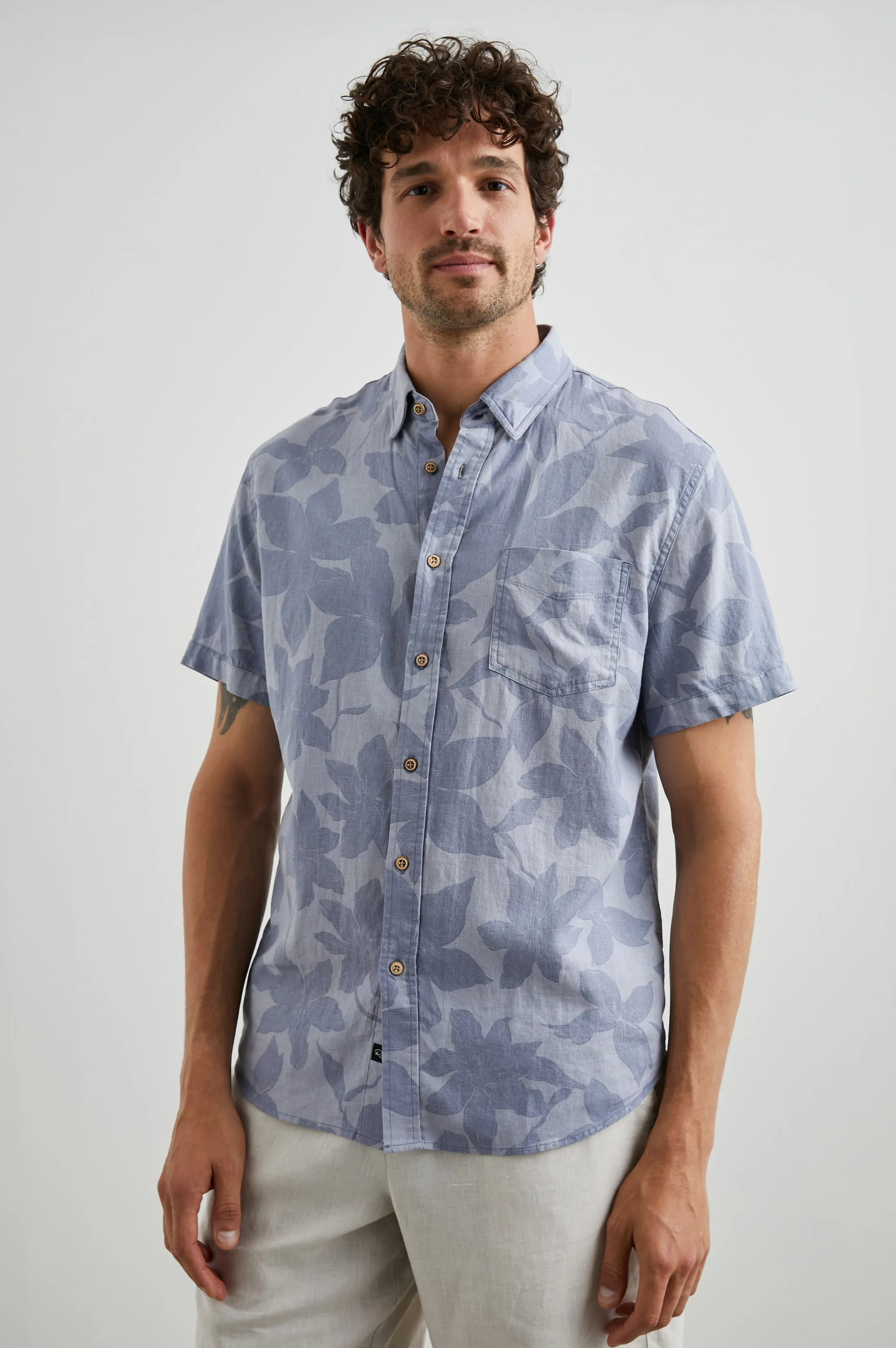 CARSON SHIRT - GARDEN SANDS ORCHID sold by Rails