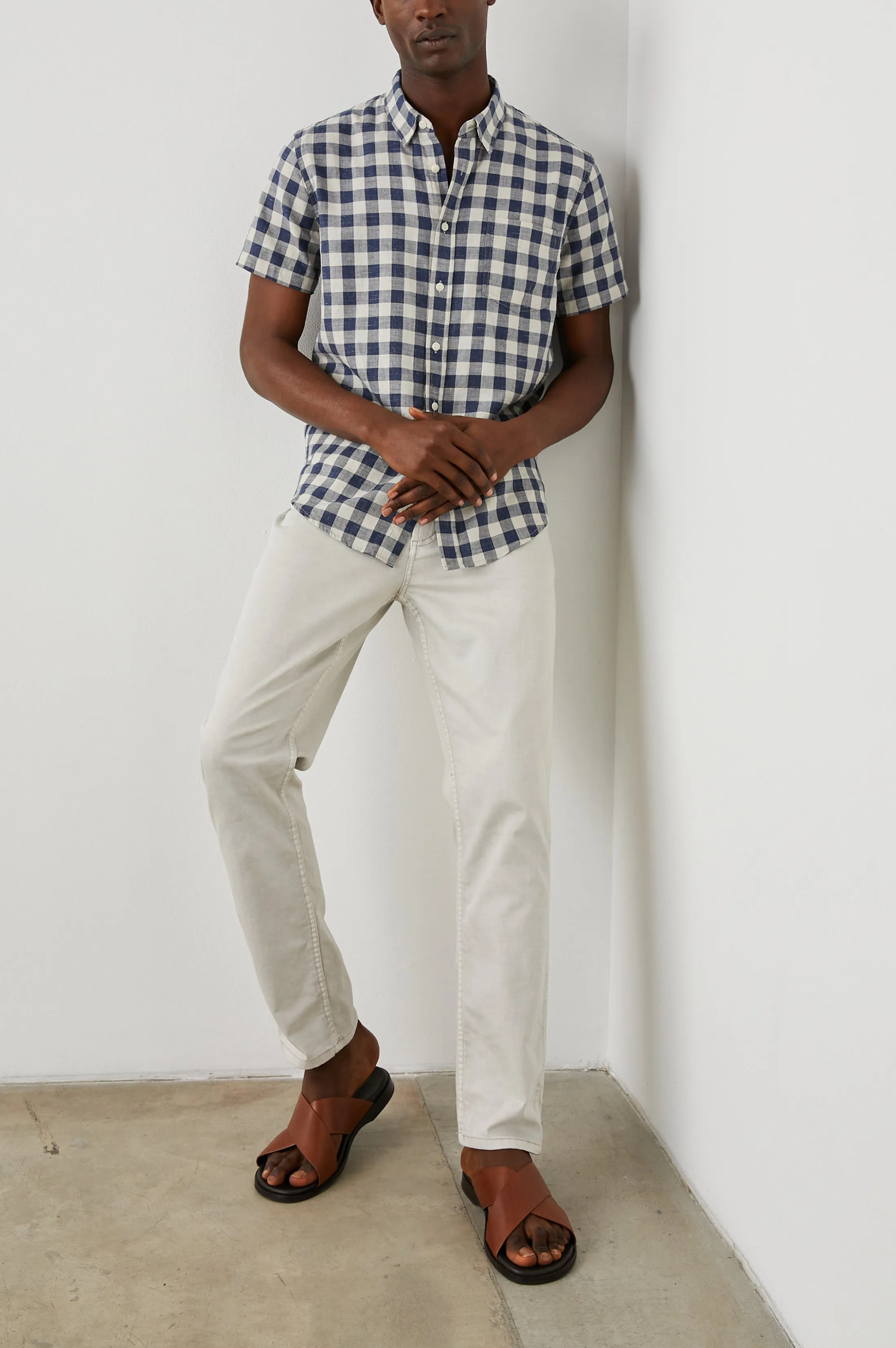 FAIRFAX SHIRT - VIKING BLUE GREY MELANGE sold by Rails product image thumbnail 4