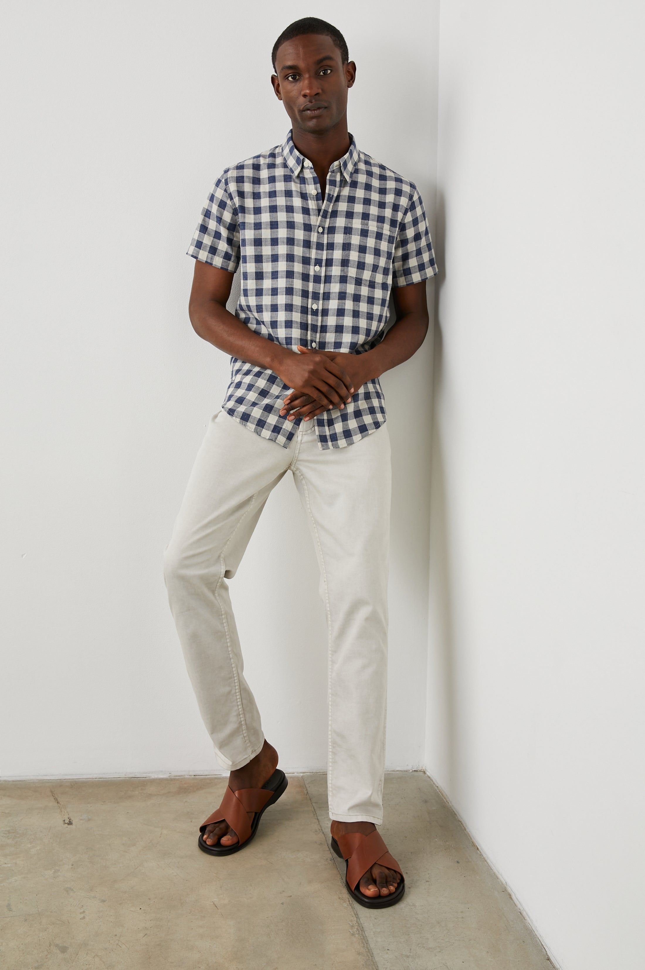 FAIRFAX SHIRT - VIKING BLUE GREY MELANGE sold by Rails product image thumbnail 4