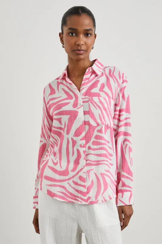 ELLIS SHIRT - PINK TIGER sold by Rails