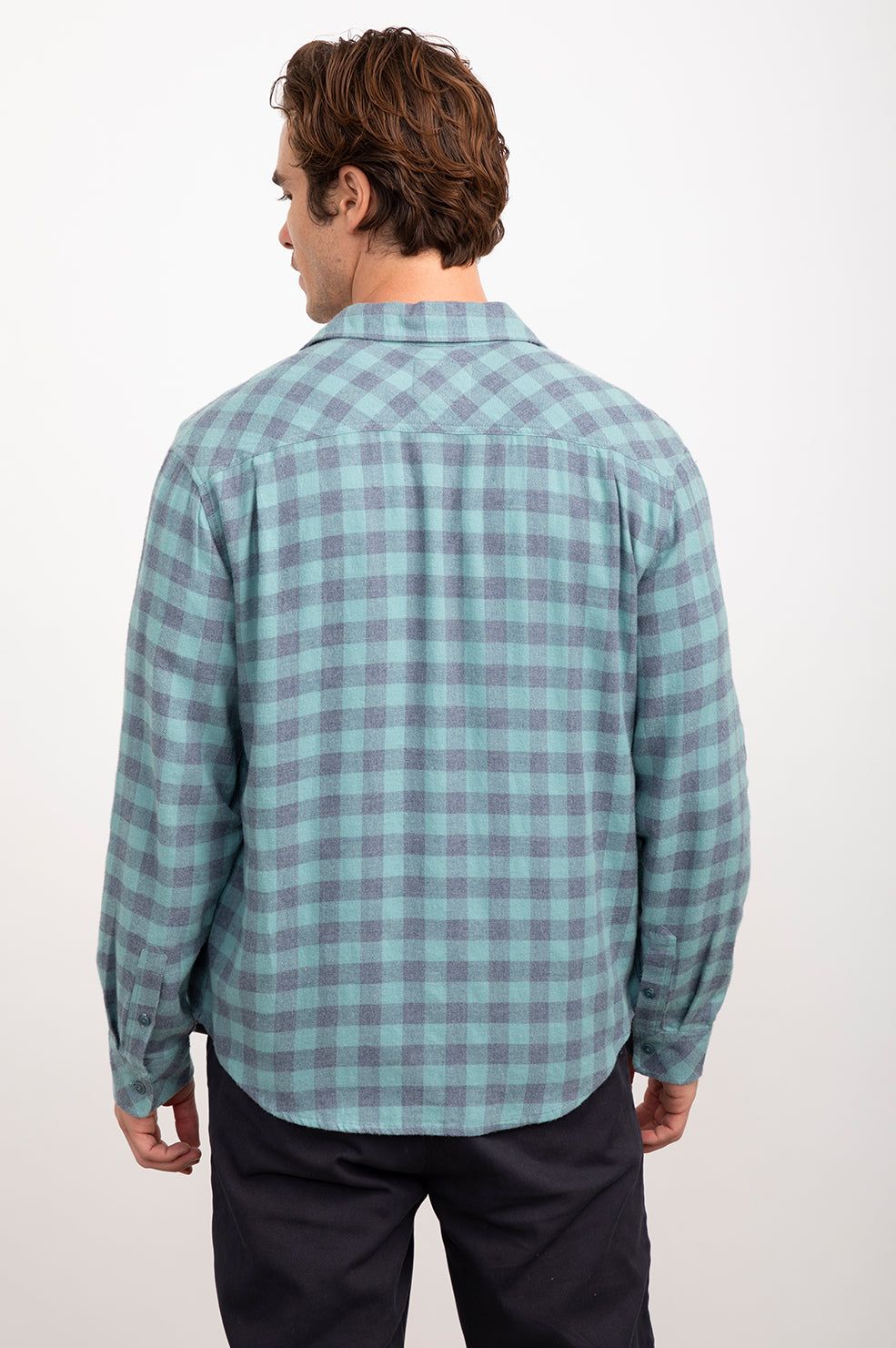 LENNOX SHIRT - DUSK SAGE MELANGE sold by Rails product image thumbnail 5