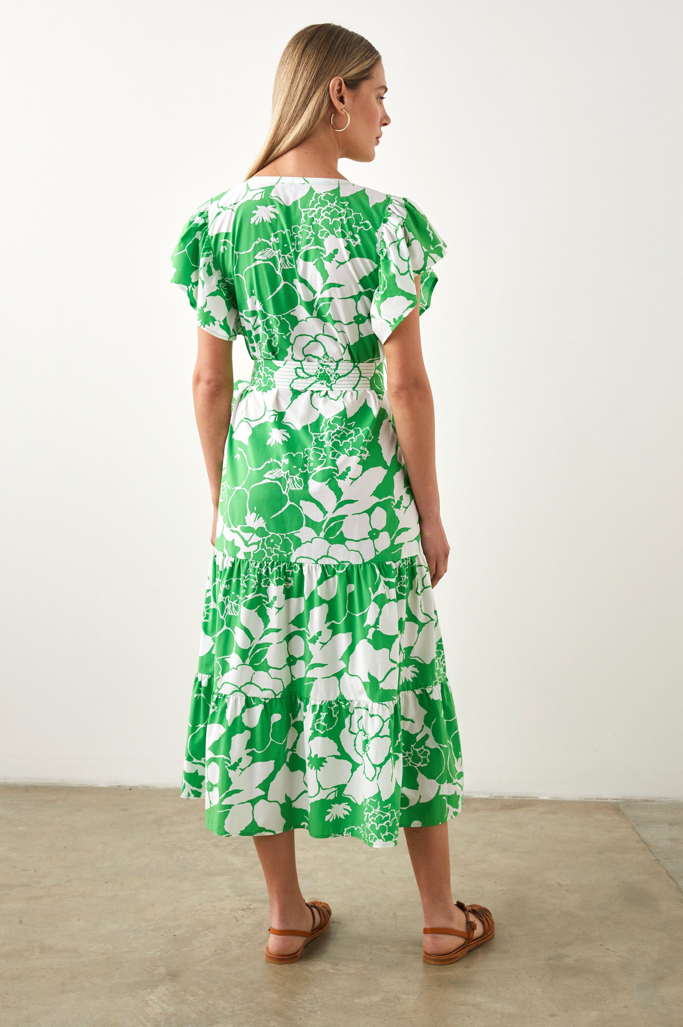 GIA DRESS - GREEN LOTUS sold by Rails product image thumbnail 4