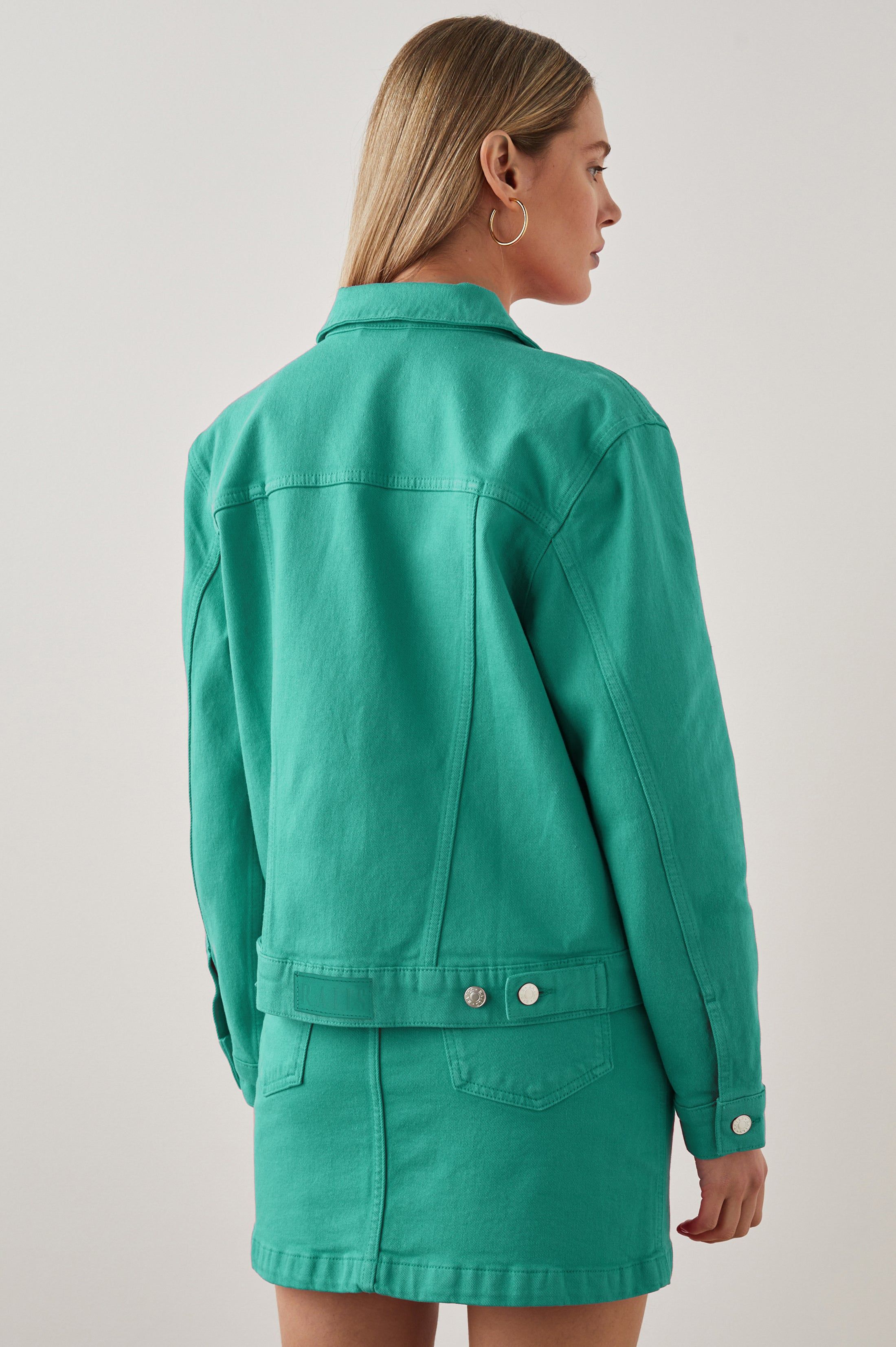 MULHOLLAND JACKET - EMERALD sold by Rails product image thumbnail 5