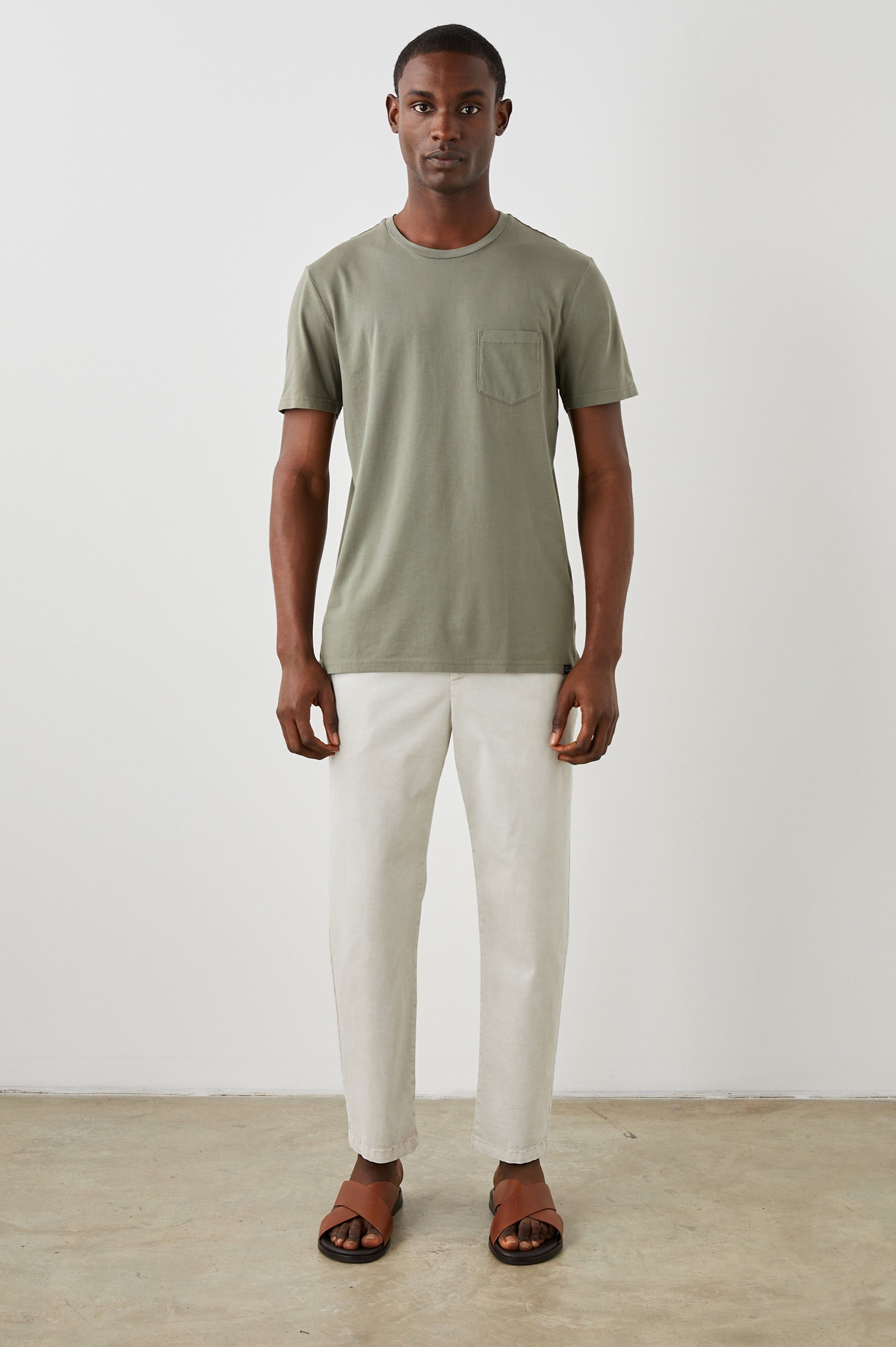 JOHNNY T-SHIRT - OLIVE sold by Rails product image thumbnail 3