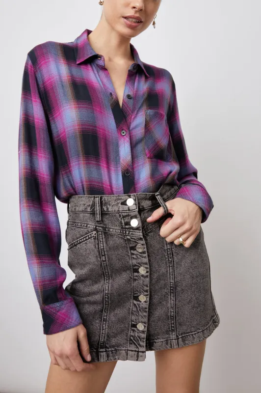 HUNTER SHIRT - NAVY MAGENTA SKY sold by Rails