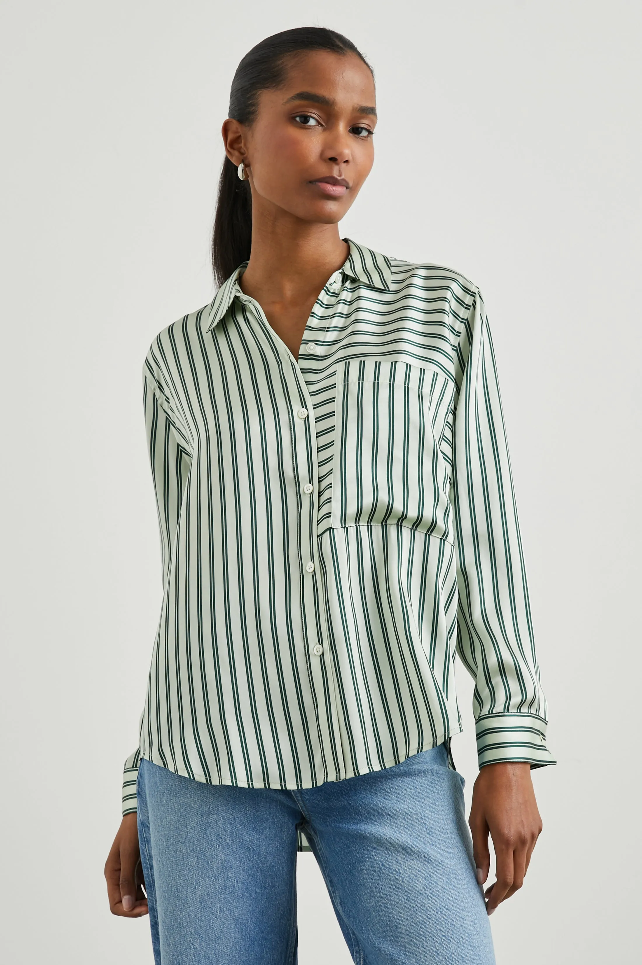 SPENCER SHIRT - EDEN STRIPE sold by Rails