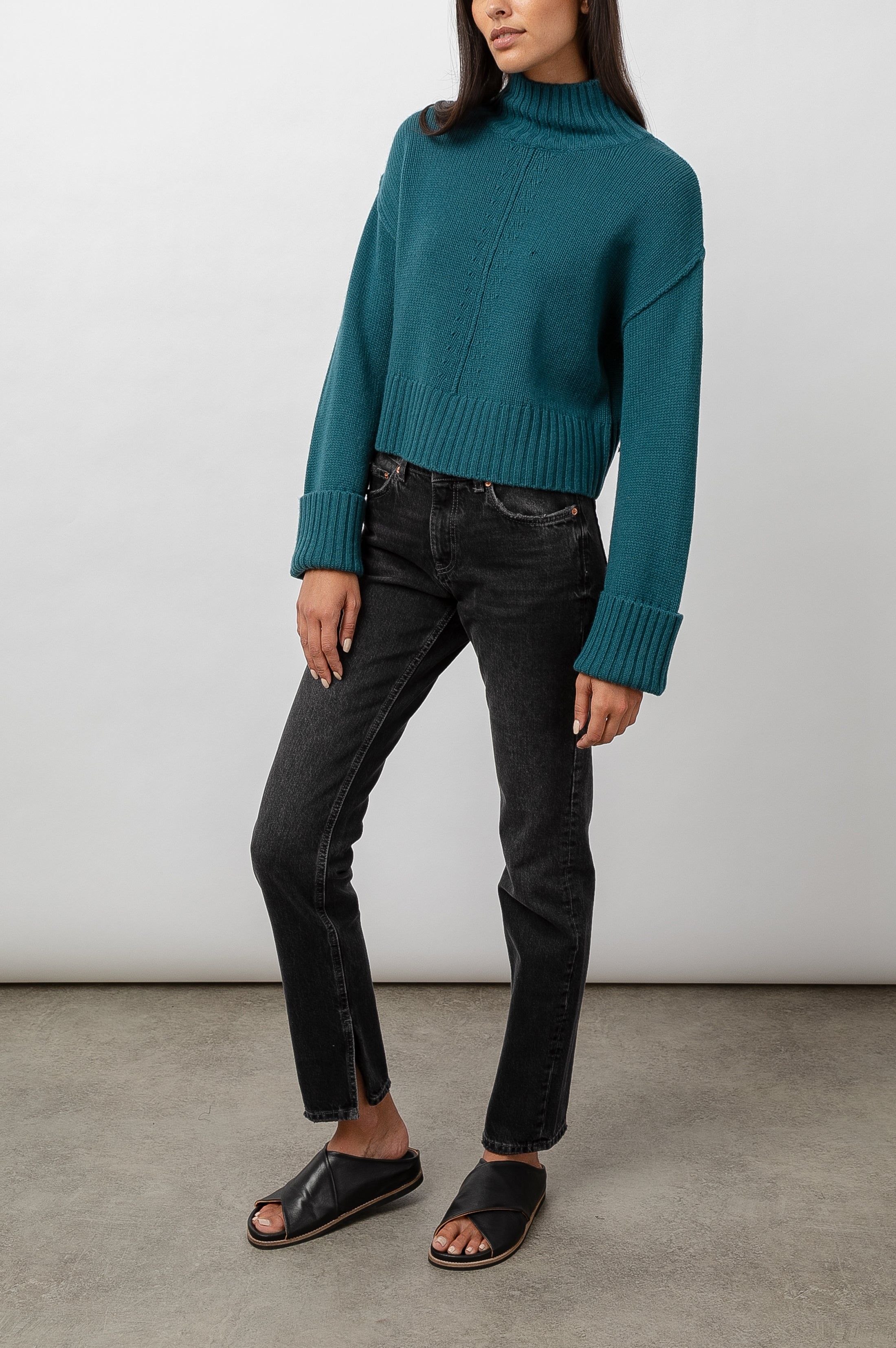 HALLE SWEATER - EVERGREEN sold by Rails product image thumbnail 3