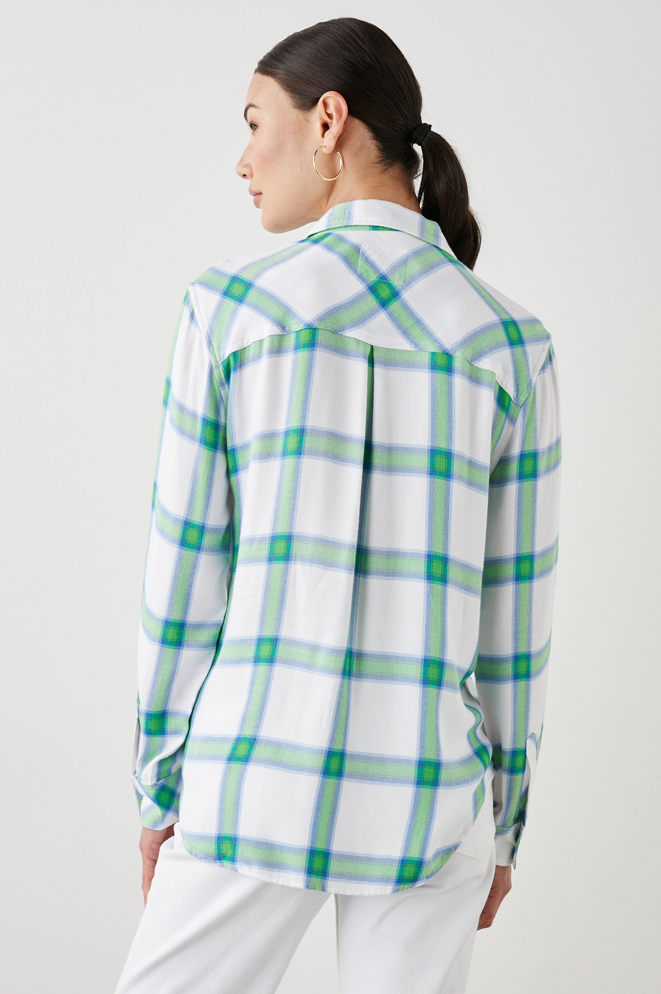 HUNTER SHIRT - AZURE LIME sold by Rails product image thumbnail 5