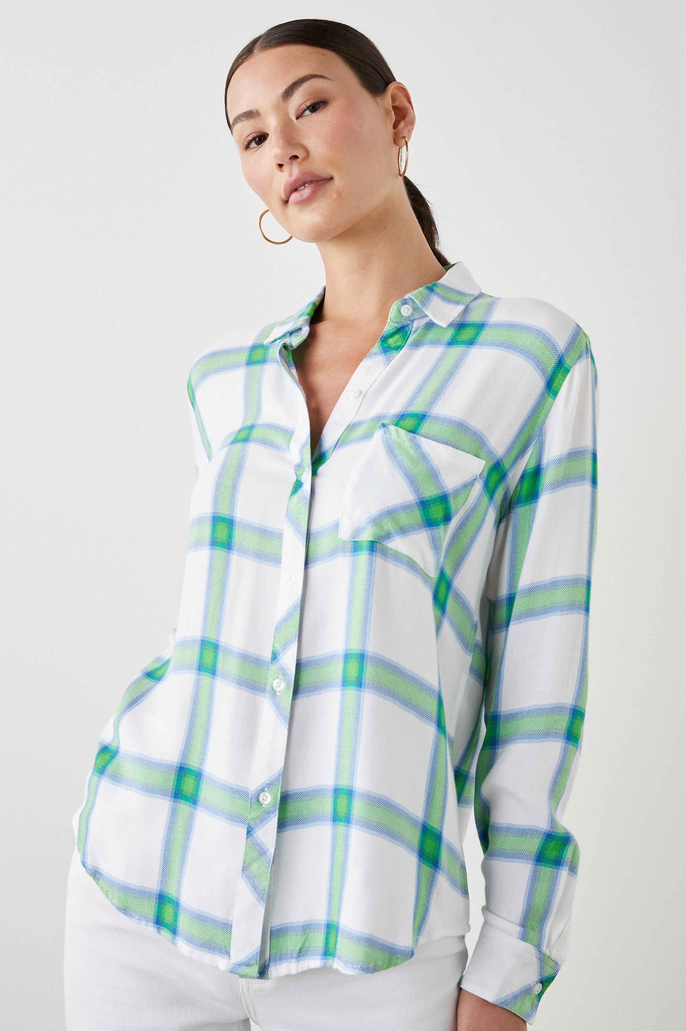 HUNTER SHIRT - AZURE LIME sold by Rails