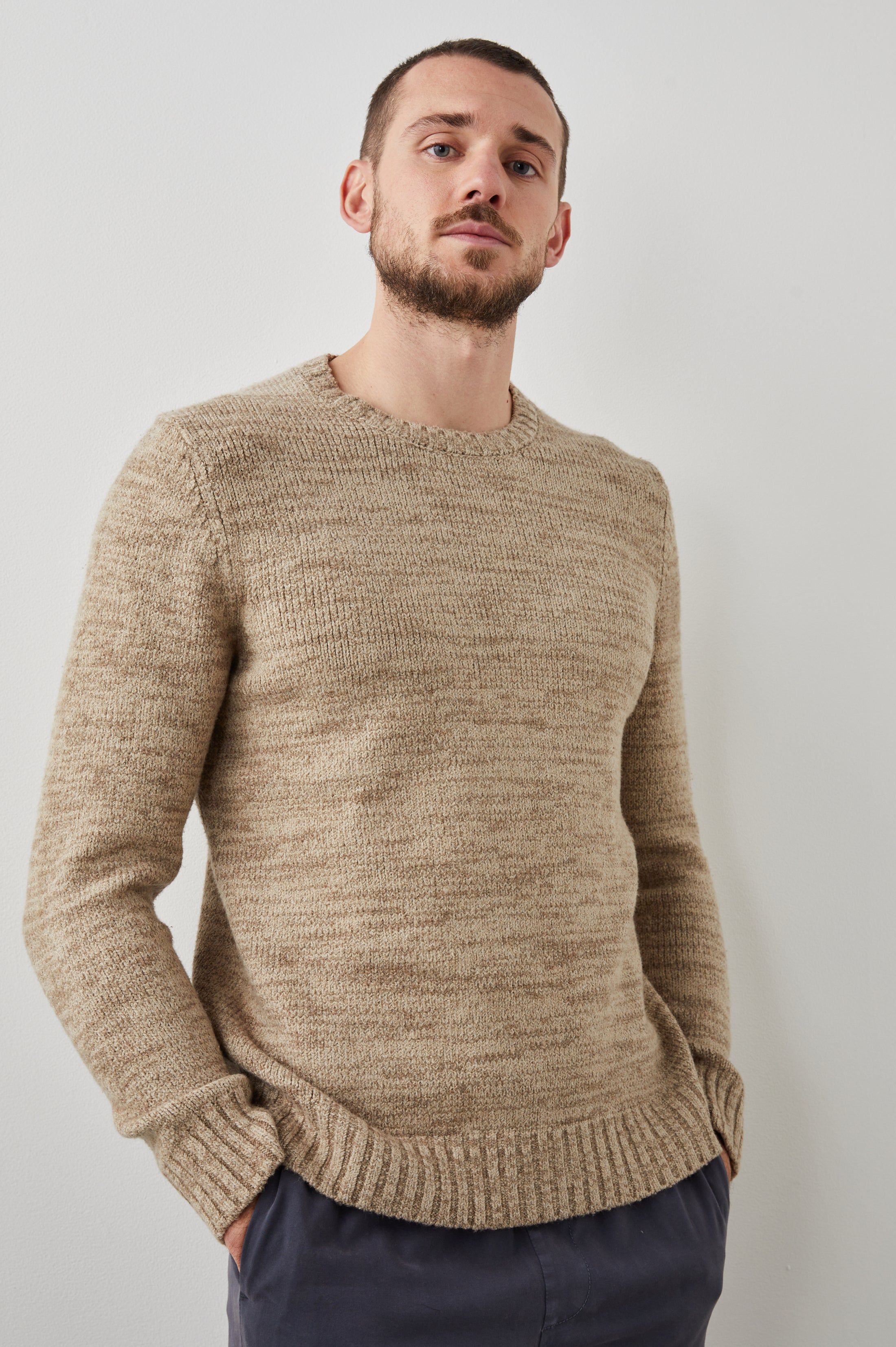 ORRIN SWEATER - TOASTED BARLEY sold by Rails