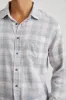 WYATT SHIRT - COBALT FLAMINGO MELANGE sold by Rails