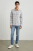 WYATT SHIRT - COBALT FLAMINGO MELANGE sold by Rails