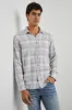 WYATT SHIRT - COBALT FLAMINGO MELANGE sold by Rails