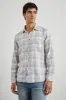 WYATT SHIRT - COBALT FLAMINGO MELANGE sold by Rails