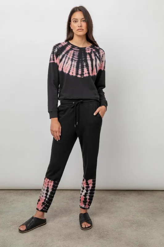 THEO & KINGSTON SET - BLACK PETAL TIE DYE sold by Rails