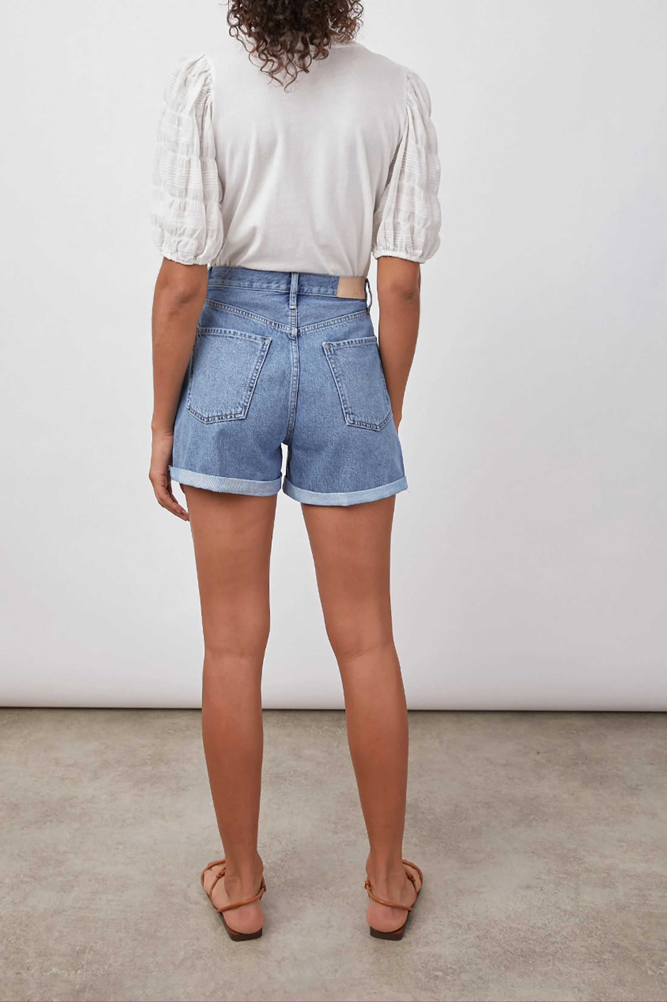 LIZA TOP - WHITE SEERSUCKER sold by Rails product image thumbnail 4