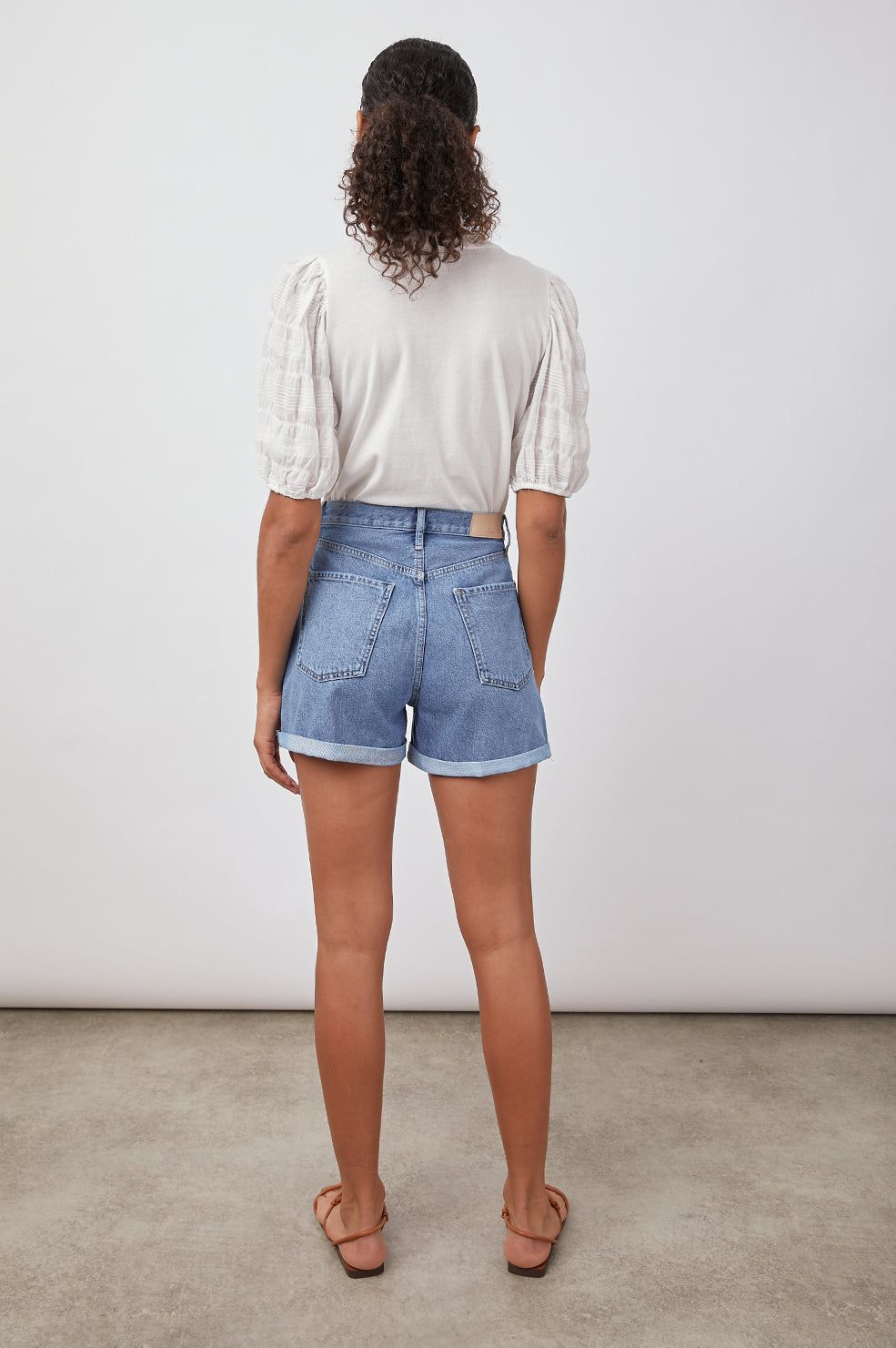 LIZA TOP - WHITE SEERSUCKER sold by Rails product image thumbnail 4