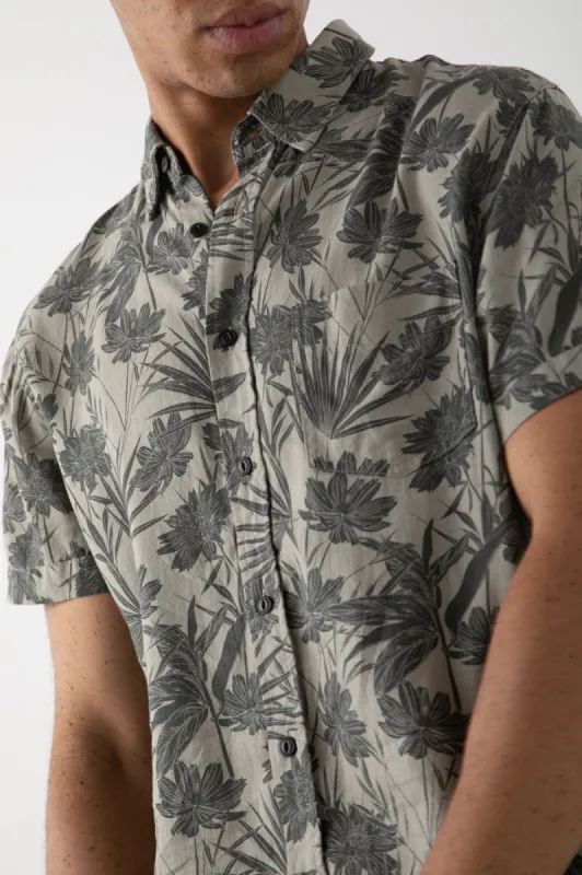 CARSON SHIRT - JUNGLE FOLIAGE OLIVE sold by Rails