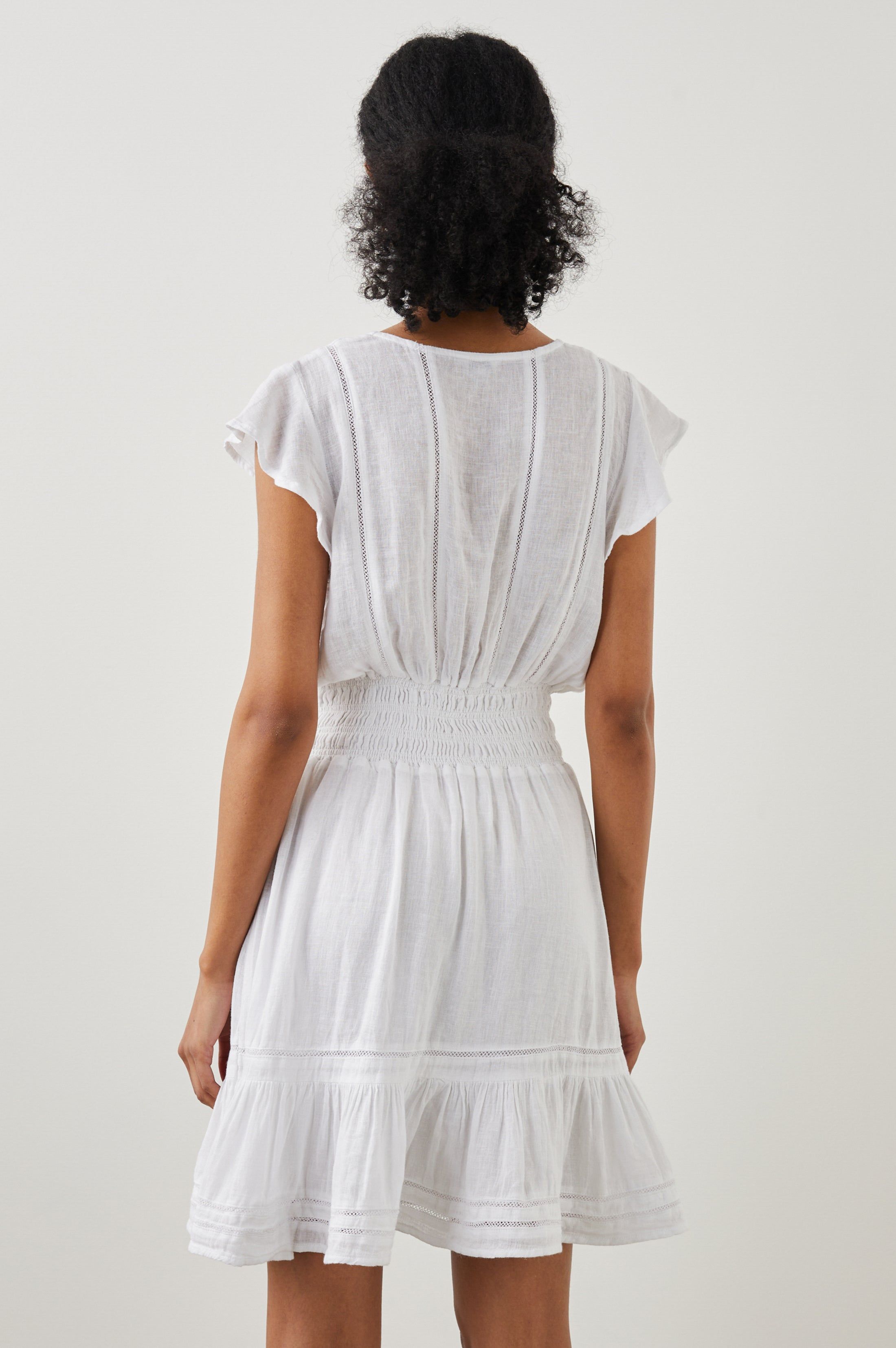 TARA DRESS - WHITE LACE DETAIL sold by Rails product image thumbnail 5