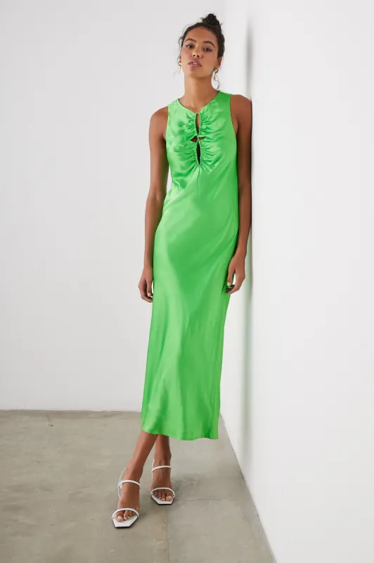 FIONA DRESS - VIBRANT GREEN sold by Rails