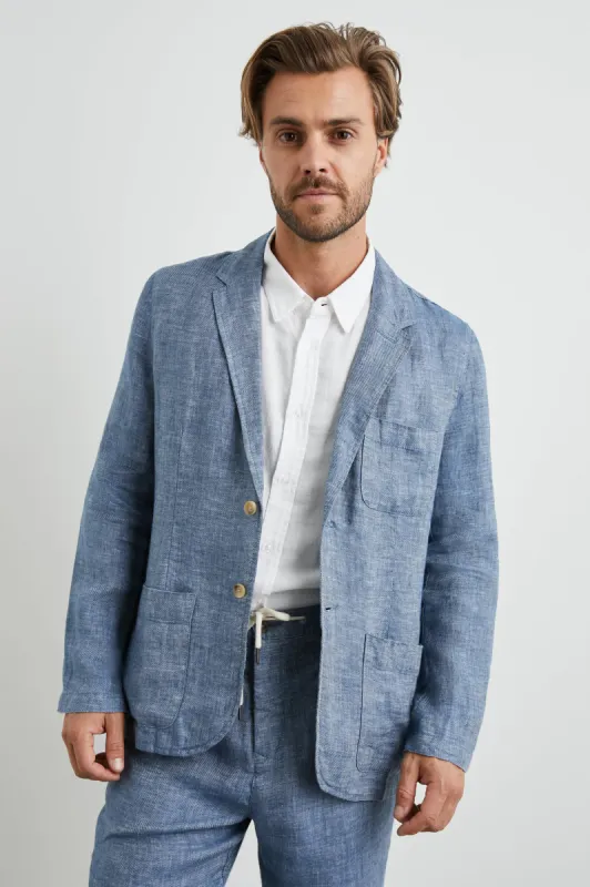 SORRENTO BLAZER - BLUE MIRAGE sold by Rails