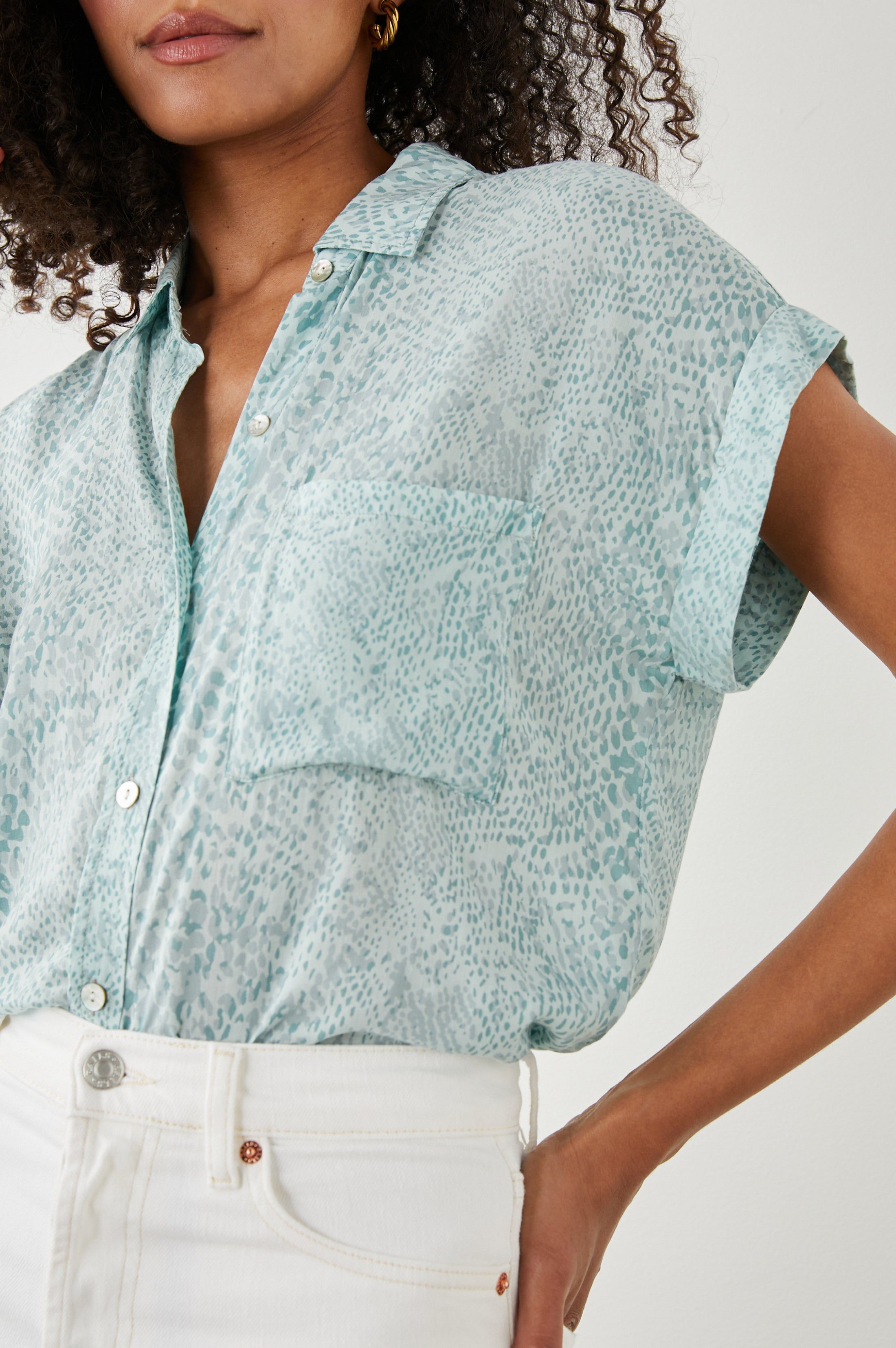 WHITNEY SHIRT - MINT BOA sold by Rails product image thumbnail 2