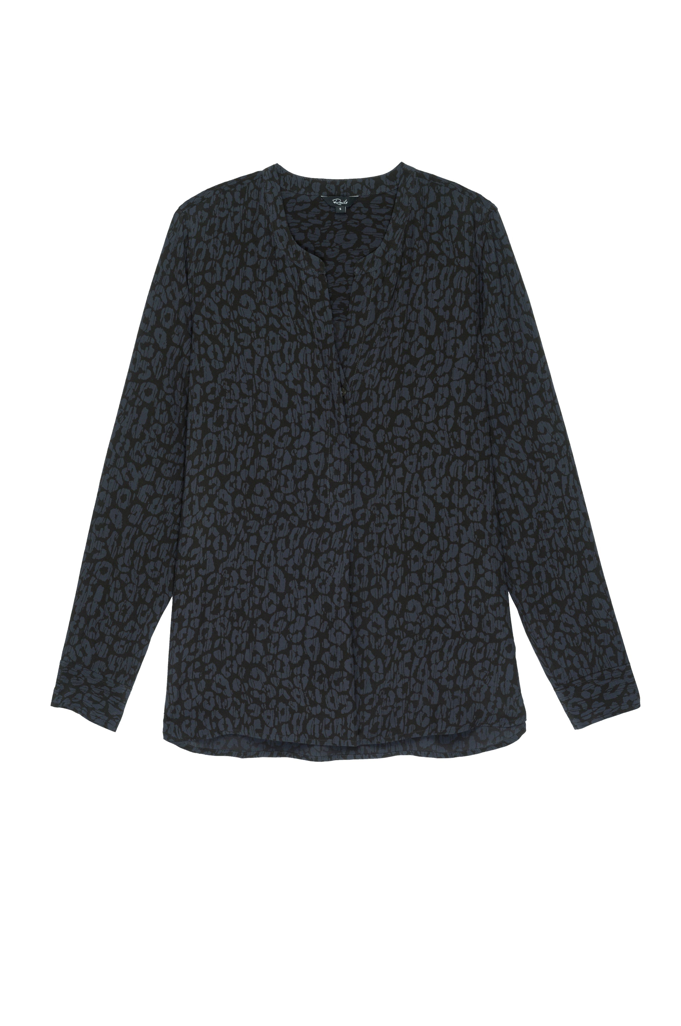 PEARL TOP - CHARCOAL BATIK CHEETAH sold by Rails product image thumbnail 5