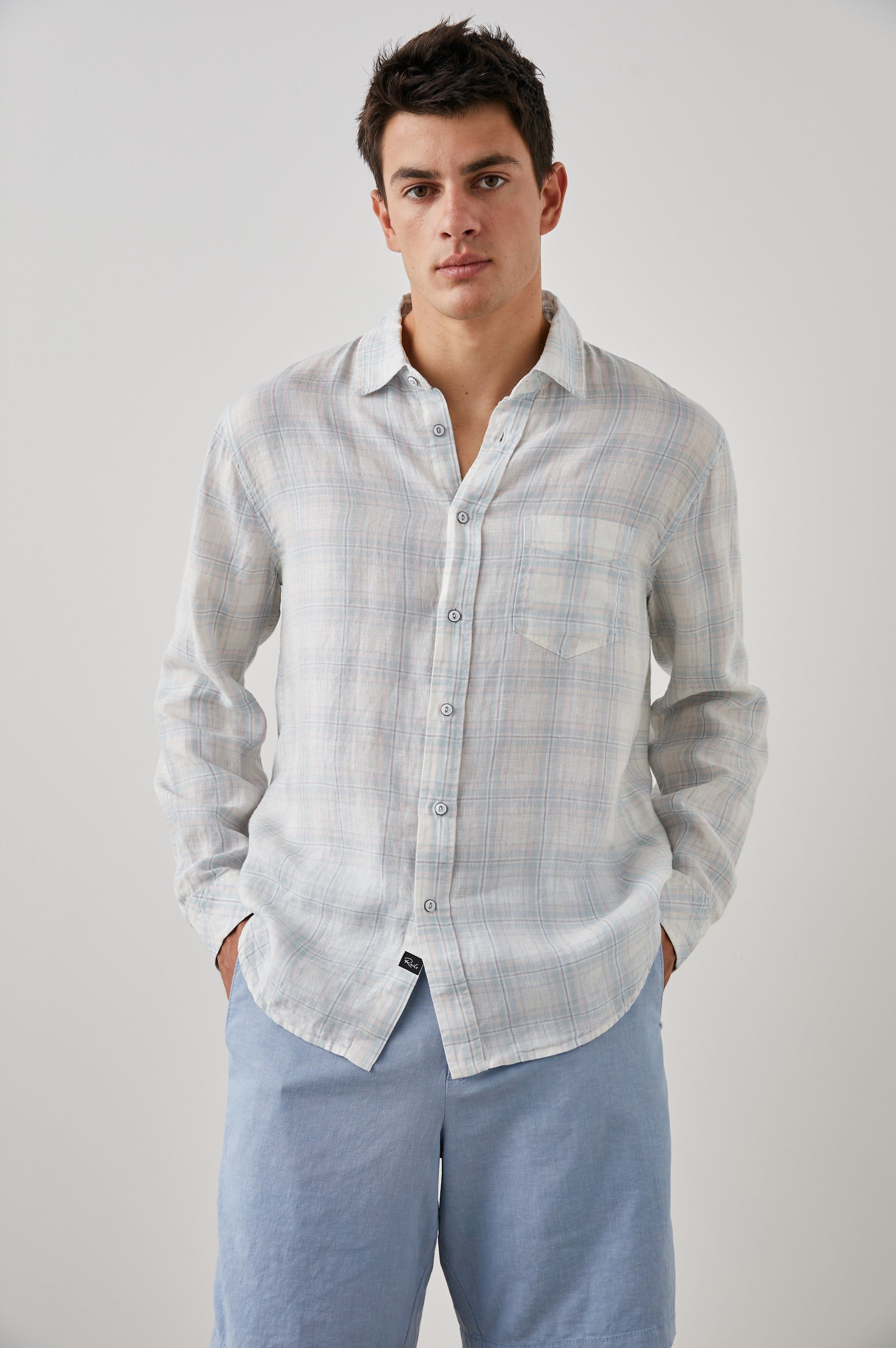 HAVANA SHIRT - HALO TURQUOISE TAFFY sold by Rails product image thumbnail 4