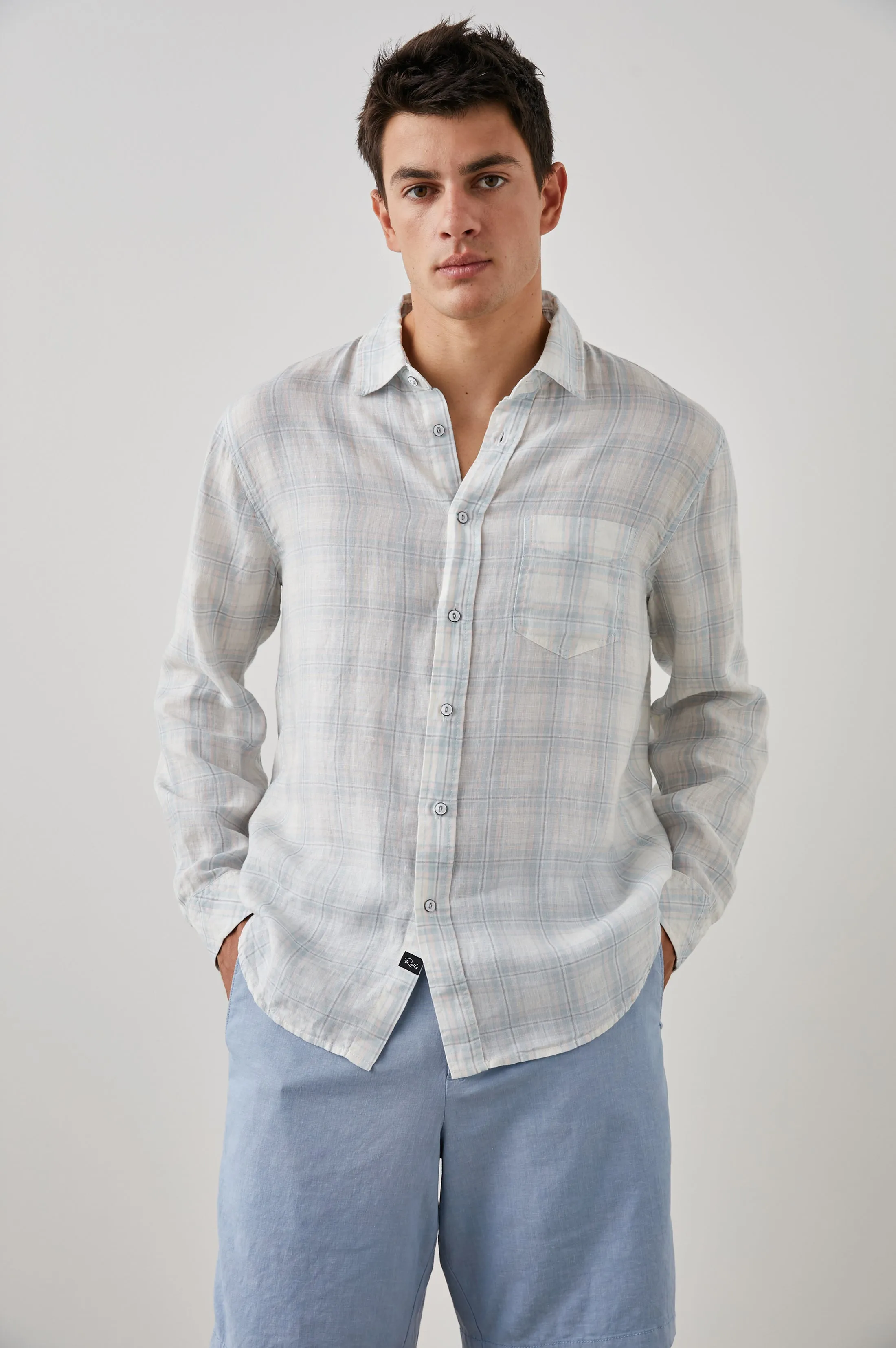 HAVANA SHIRT - HALO TURQUOISE TAFFY sold by Rails product image thumbnail 4