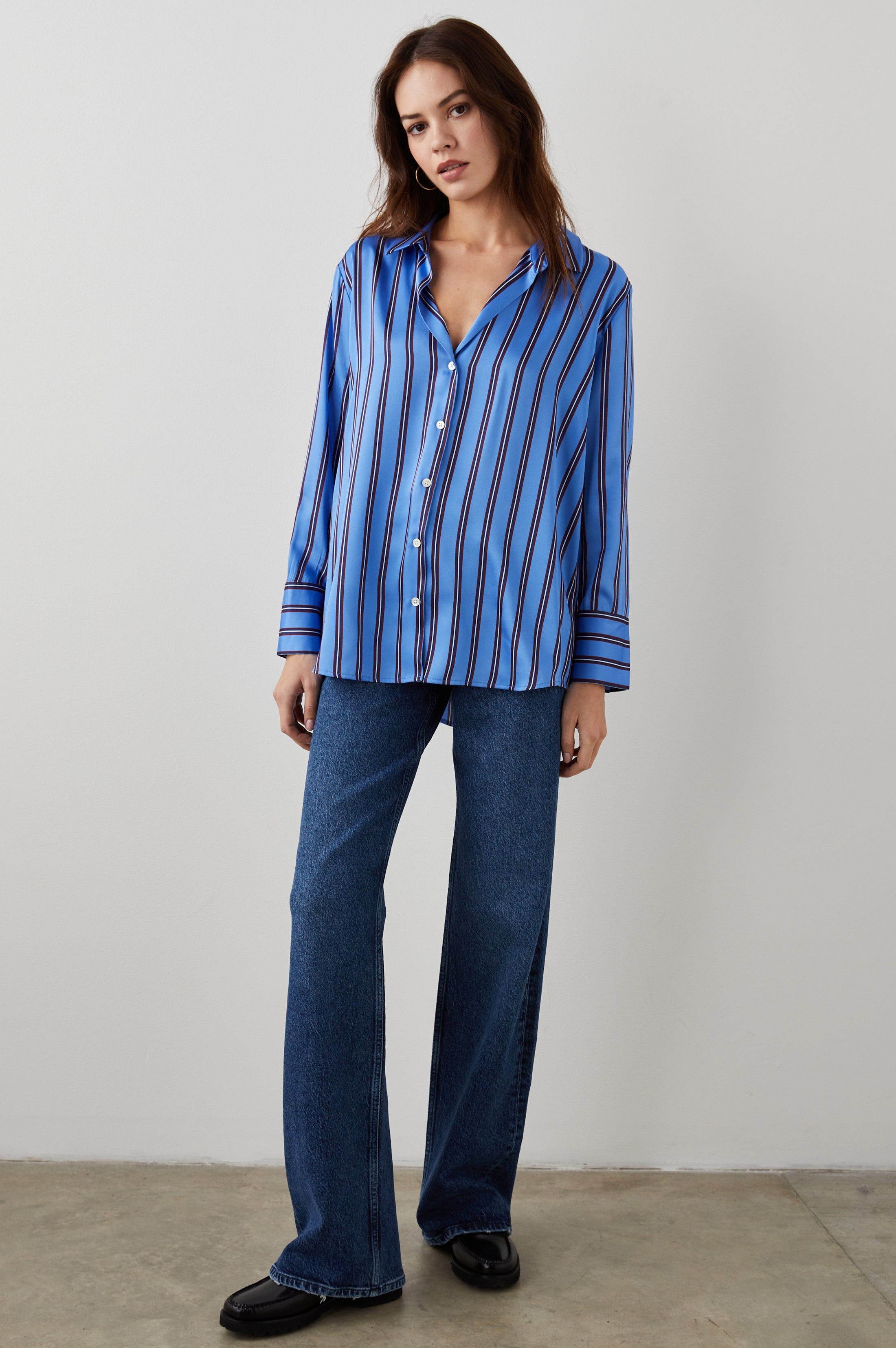 DORIAN SHIRT - PRIMROSE STRIPE sold by Rails product image thumbnail 4