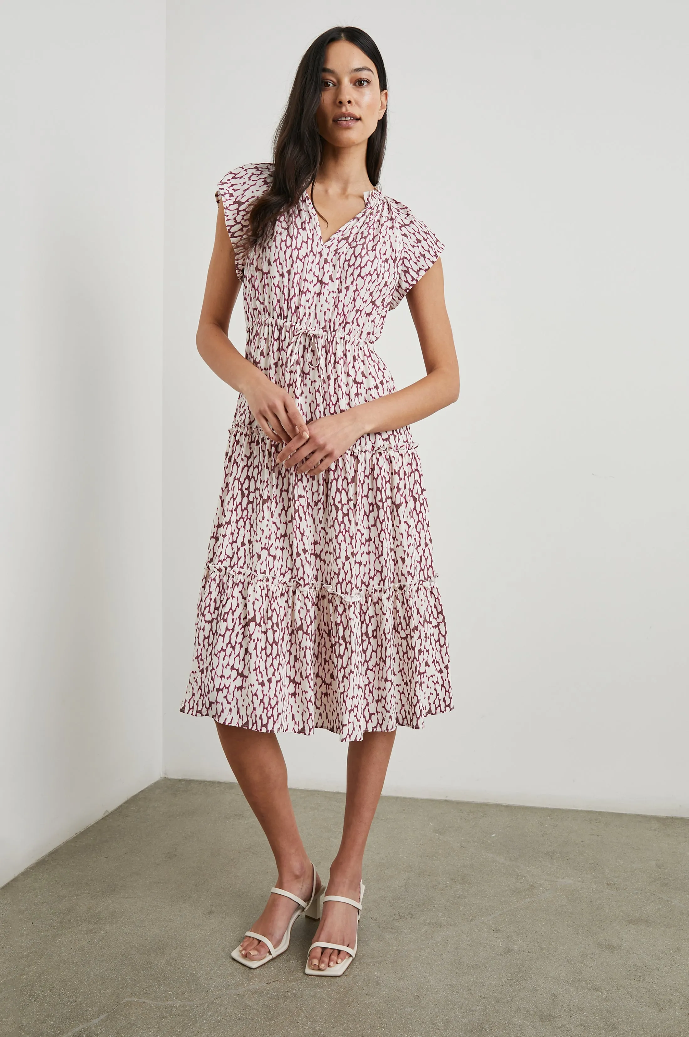 JUNI DRESS - PINK STATIC LEOPARD sold by Rails product image thumbnail 3