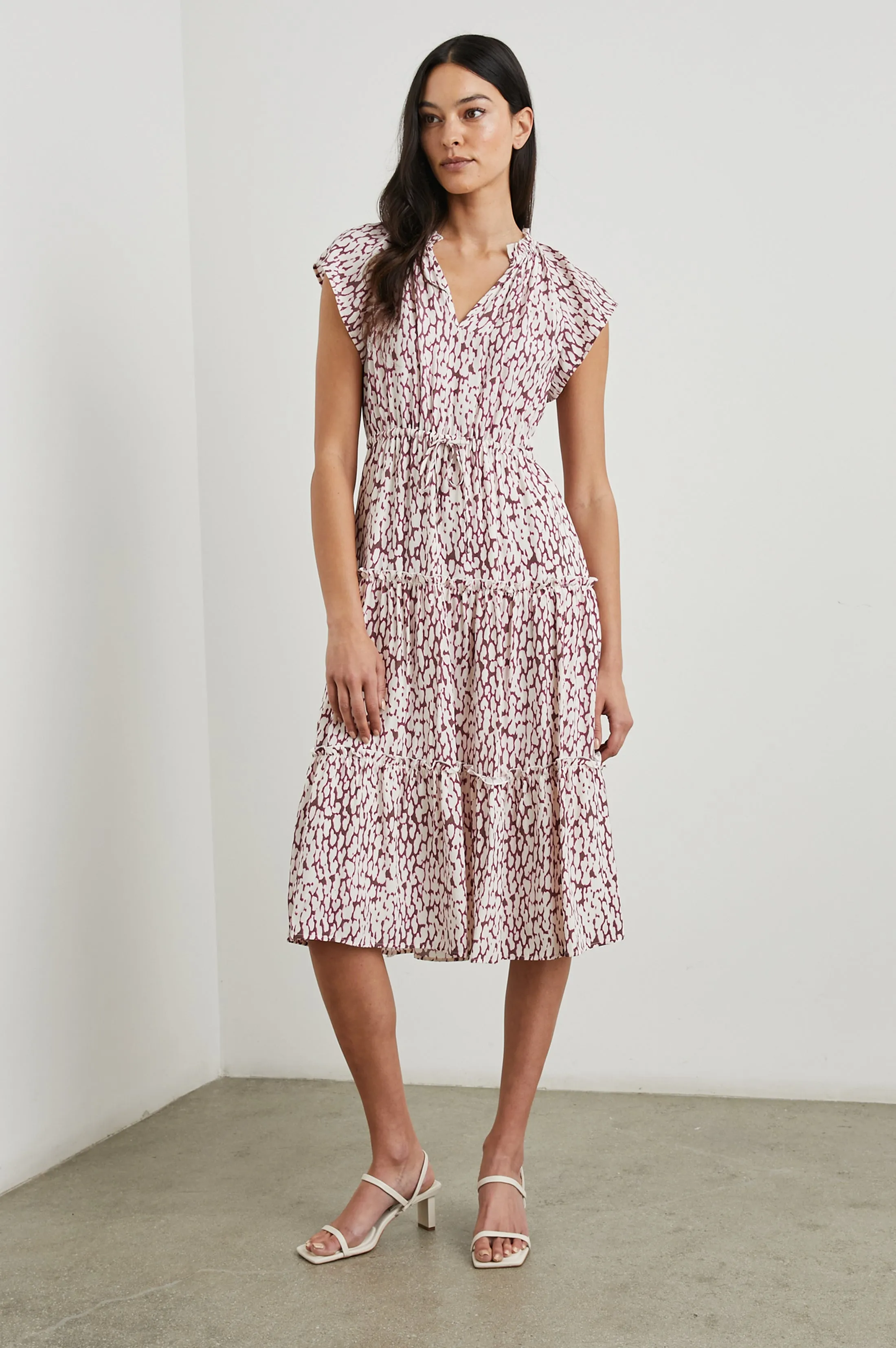 JUNI DRESS - PINK STATIC LEOPARD sold by Rails product image thumbnail 4