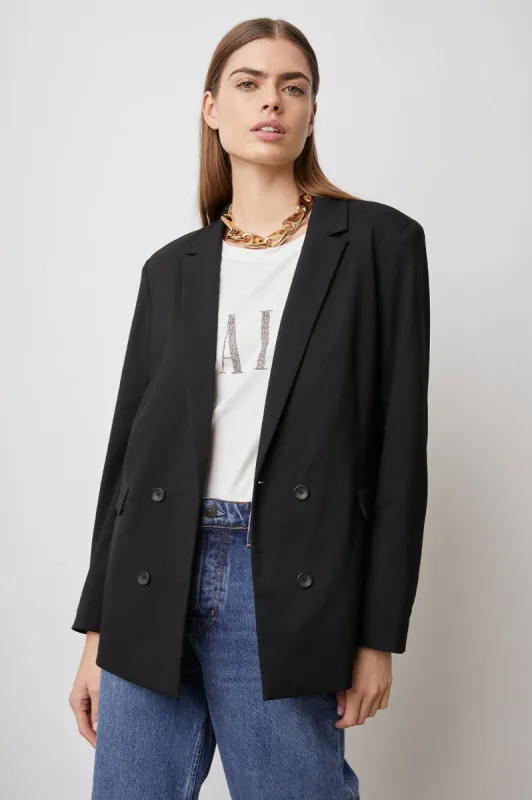 JAC BLAZER - BLACK TWILL sold by Rails