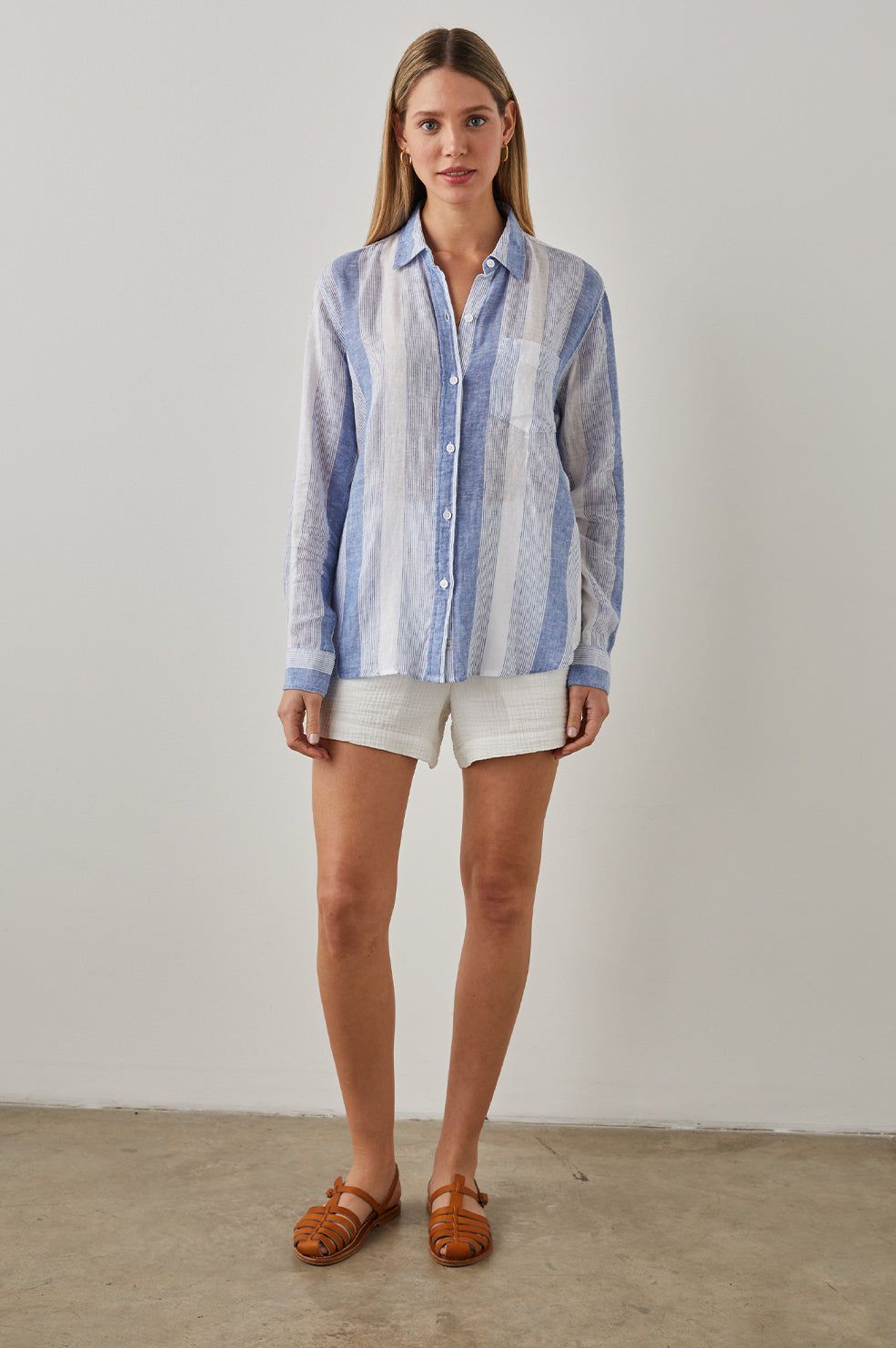 CHARLI SHIRT - NEVIS STRIPE sold by Rails product image thumbnail 3