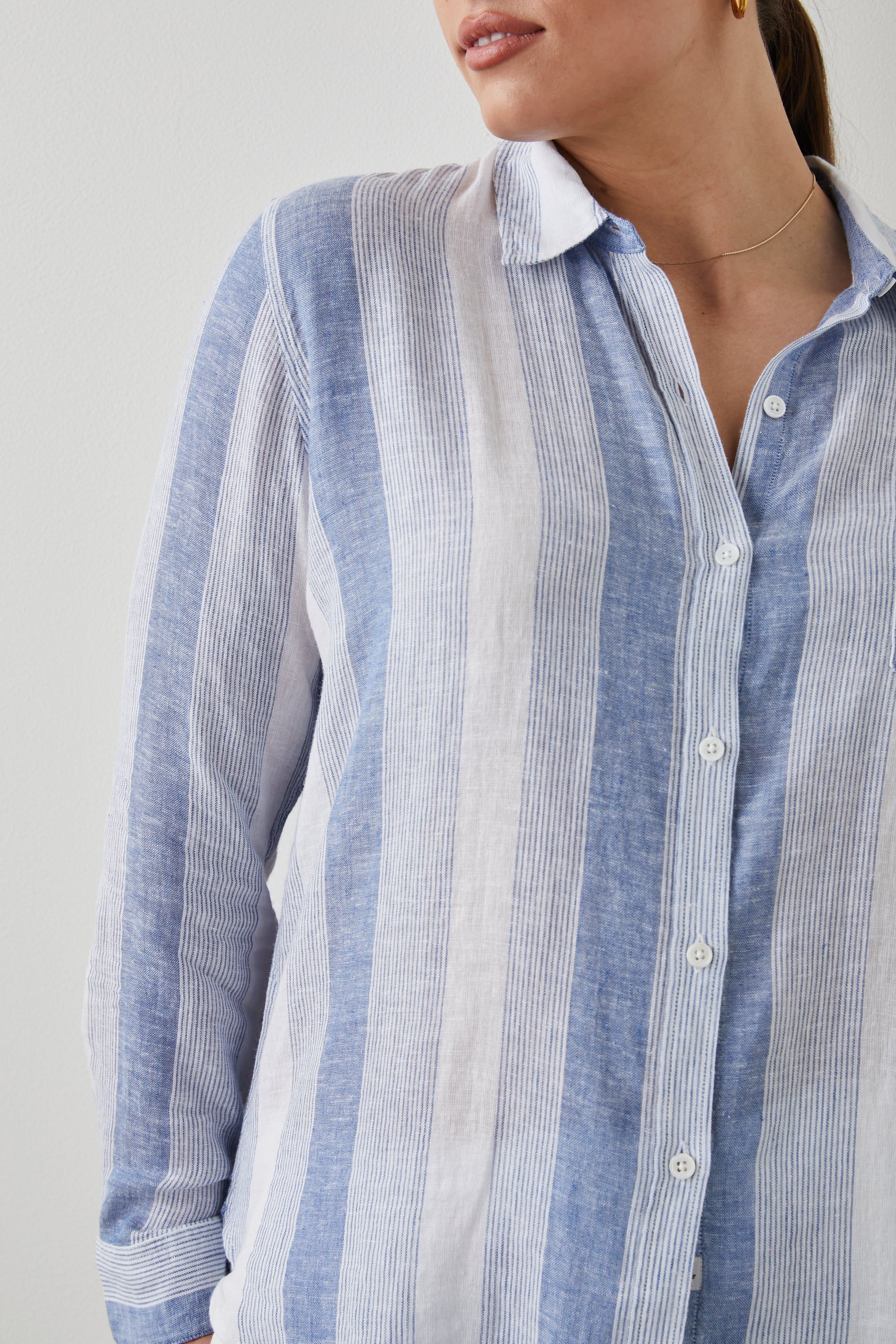 CHARLI SHIRT - NEVIS STRIPE sold by Rails product image thumbnail 7