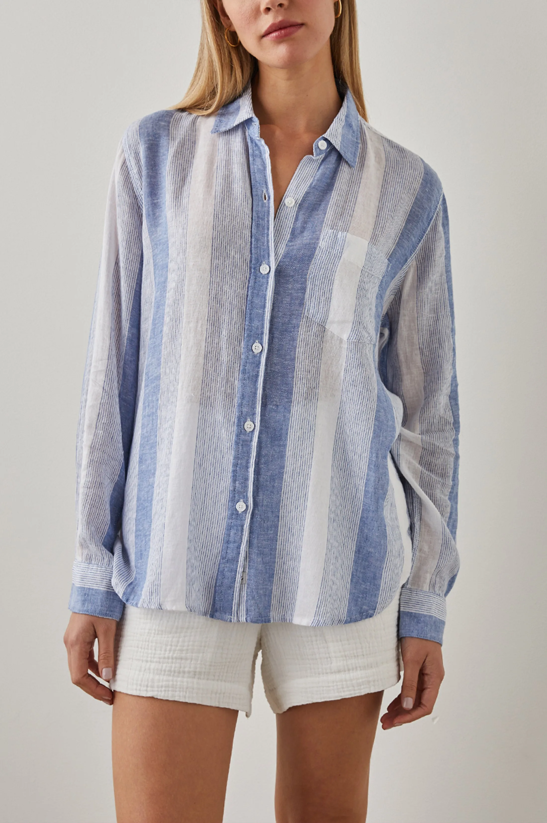CHARLI SHIRT - NEVIS STRIPE sold by Rails product image thumbnail 3