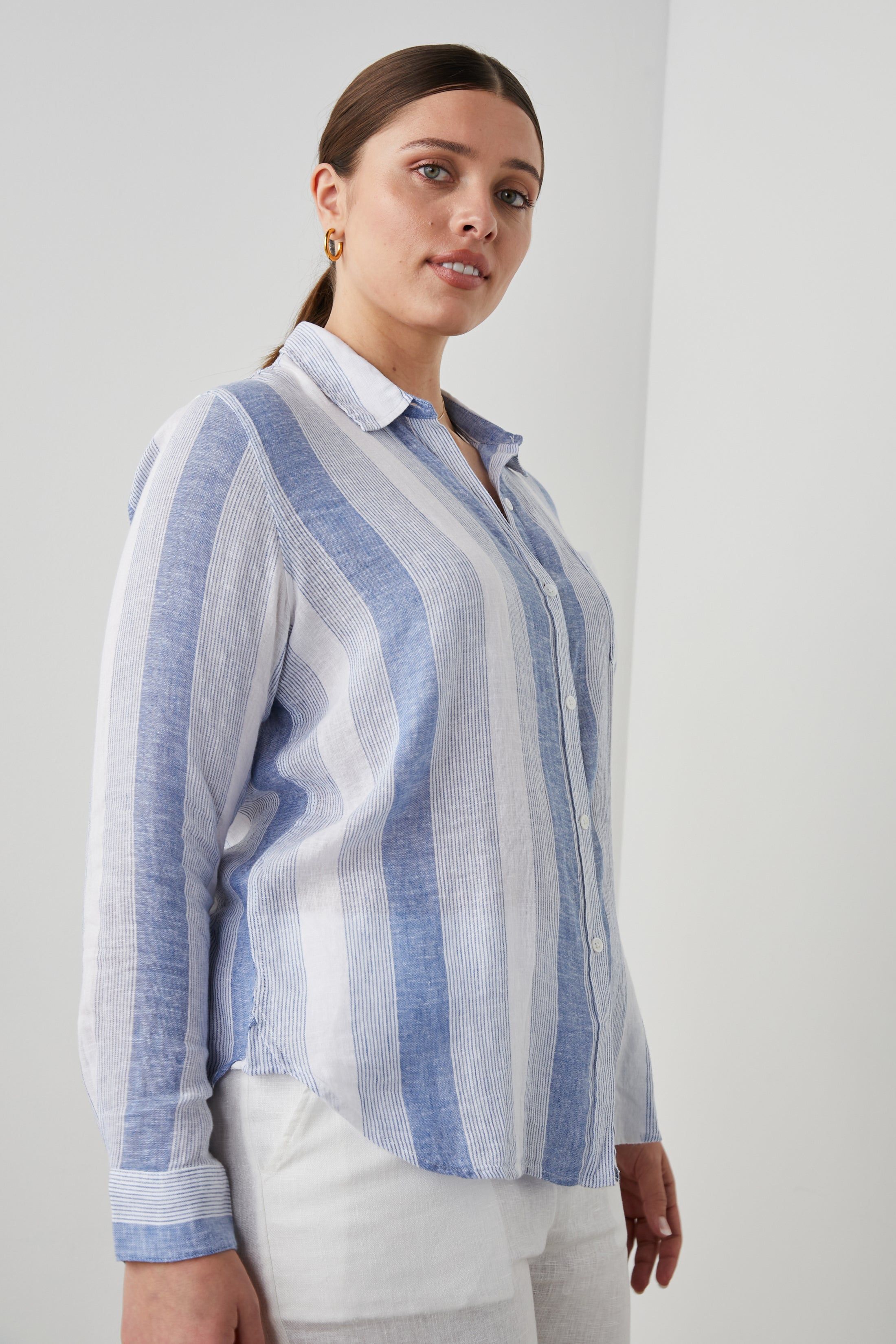 CHARLI SHIRT - NEVIS STRIPE sold by Rails product image thumbnail 9