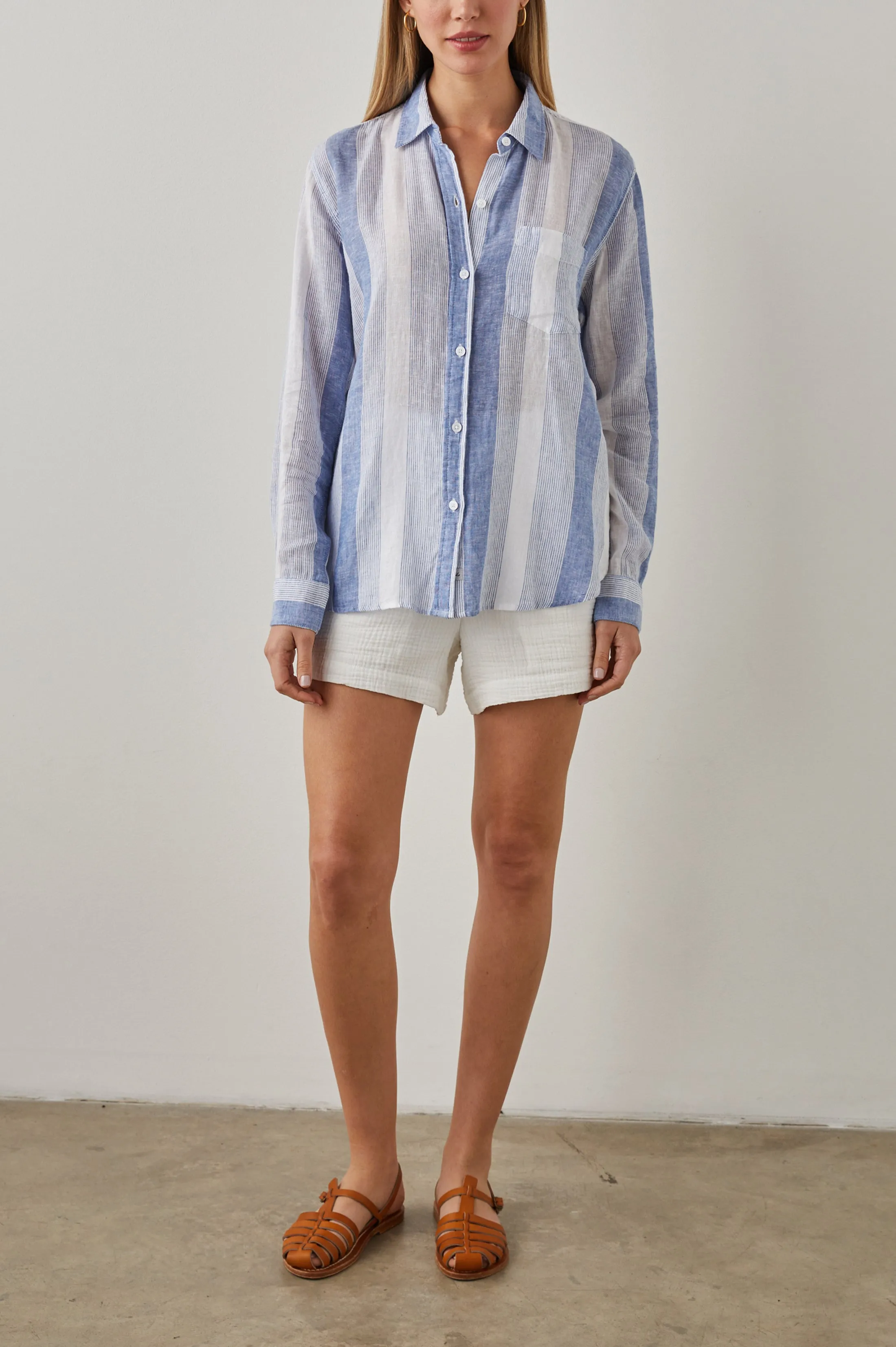 CHARLI SHIRT - NEVIS STRIPE sold by Rails product image thumbnail 4