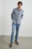 WYATT SHIRT - NAVY SORGHUM OXFORD sold by Rails