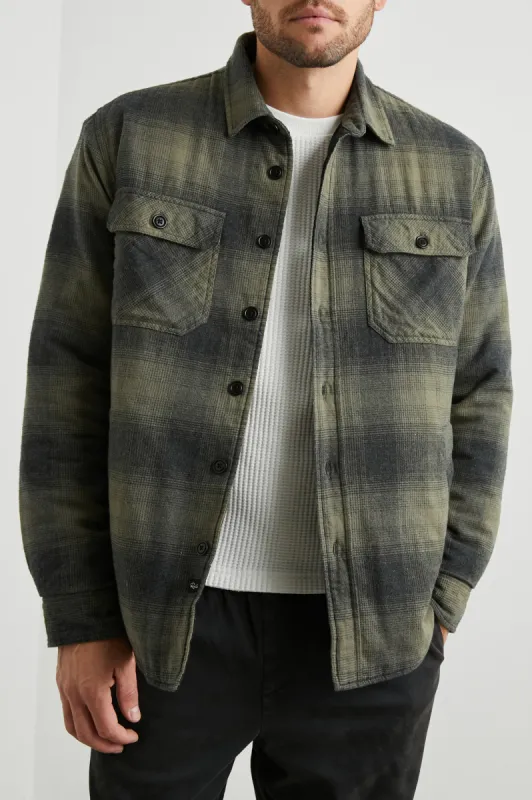 WORTHING JACKET - MOSS ECLIPSE sold by Rails